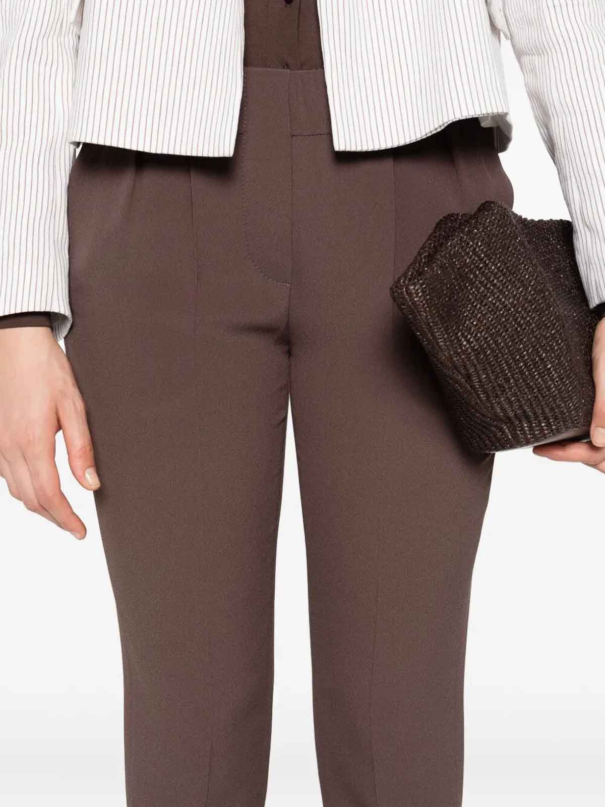 Brunello Cucinelli Tailored Jogger Pants In Brown