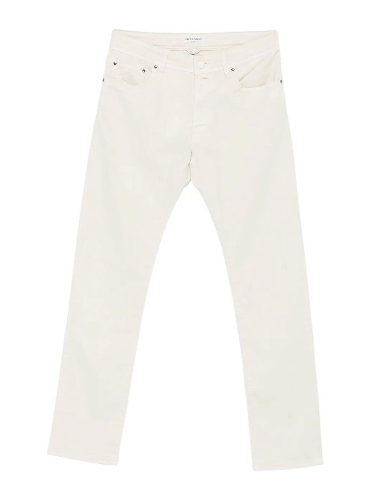 Jacob Cohen Five-pocket Trousers In White