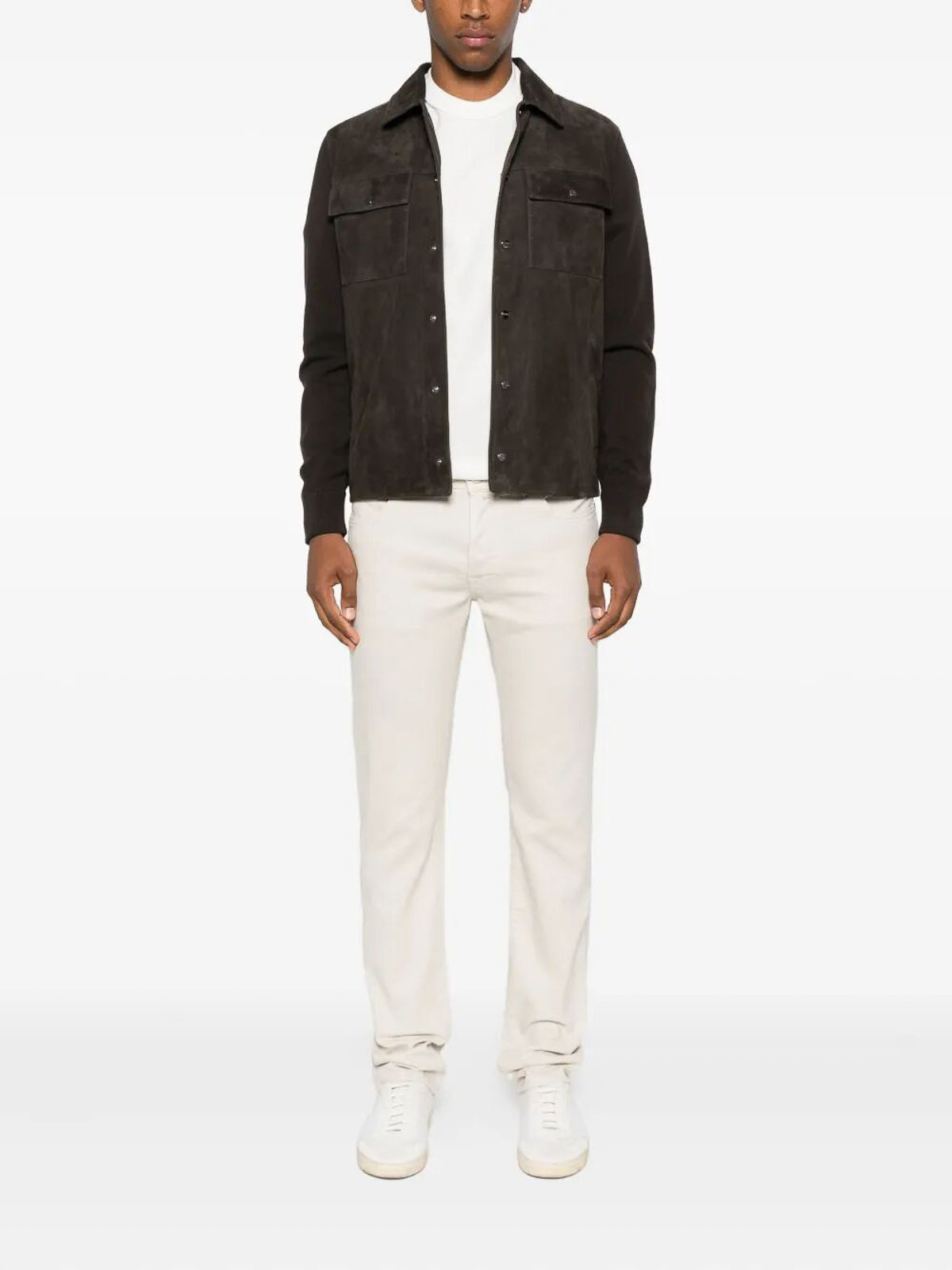 Jacob Cohen Five-pocket Trousers In White