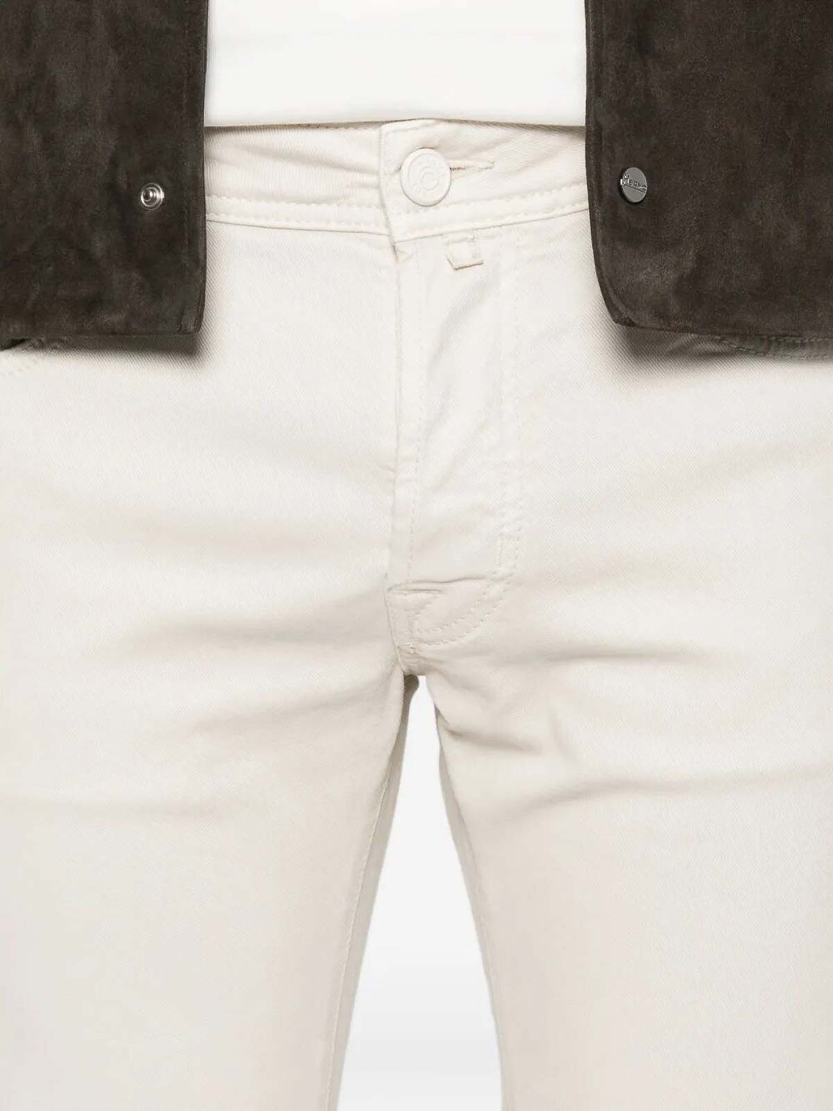 Jacob Cohen Five-pocket Trousers In White