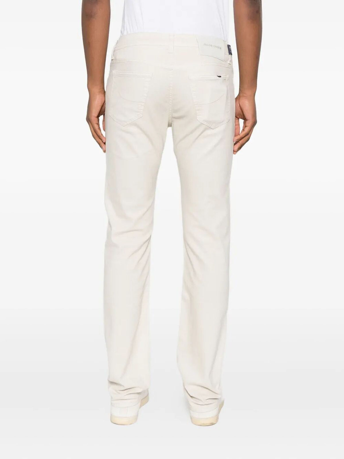 Jacob Cohen Five-pocket Trousers In White