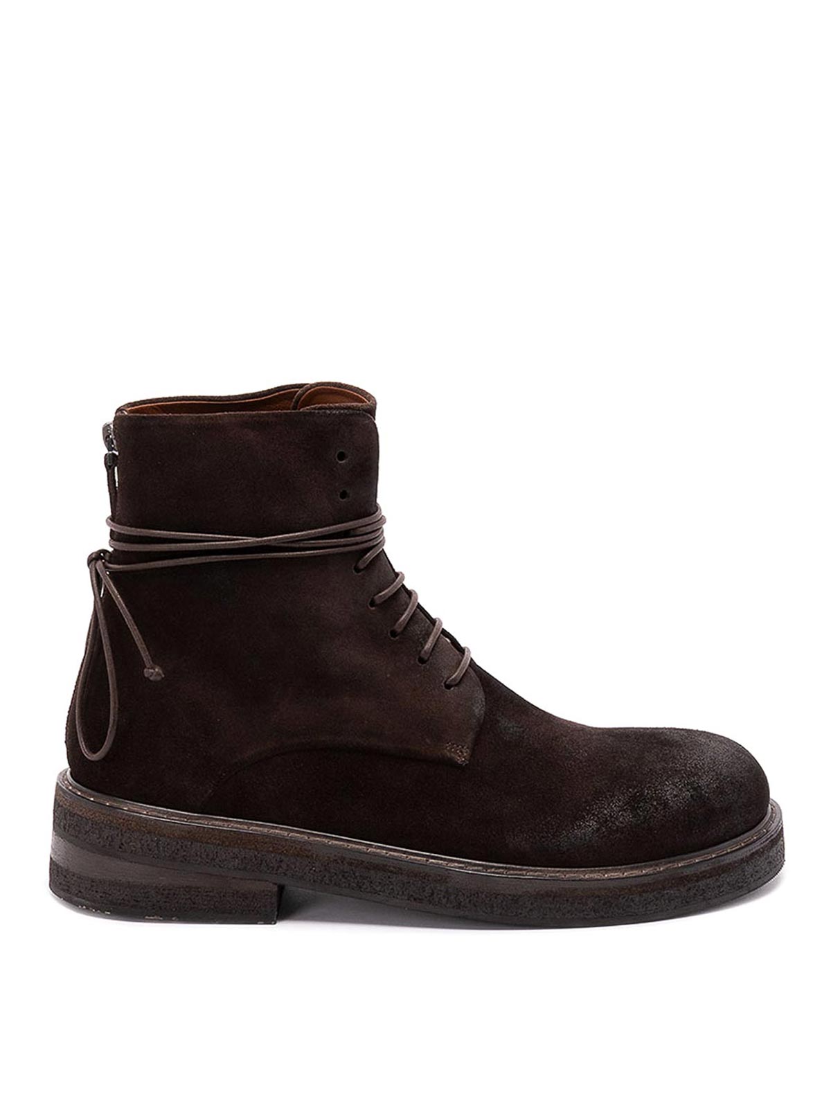 Marsèll Brown Parrucca Lace Up Ankle In Brown