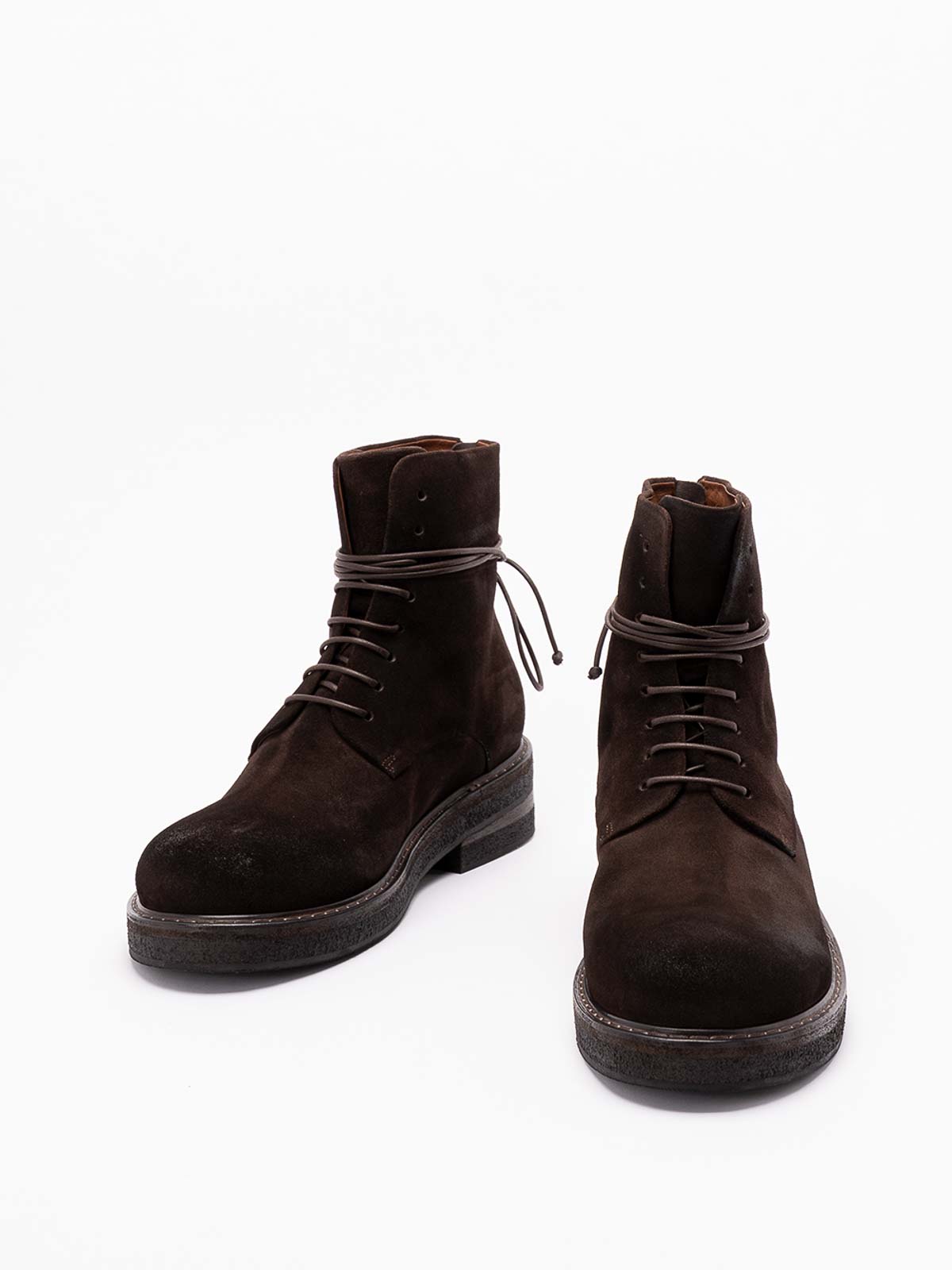 Marsèll Brown Parrucca Lace Up Ankle In Brown