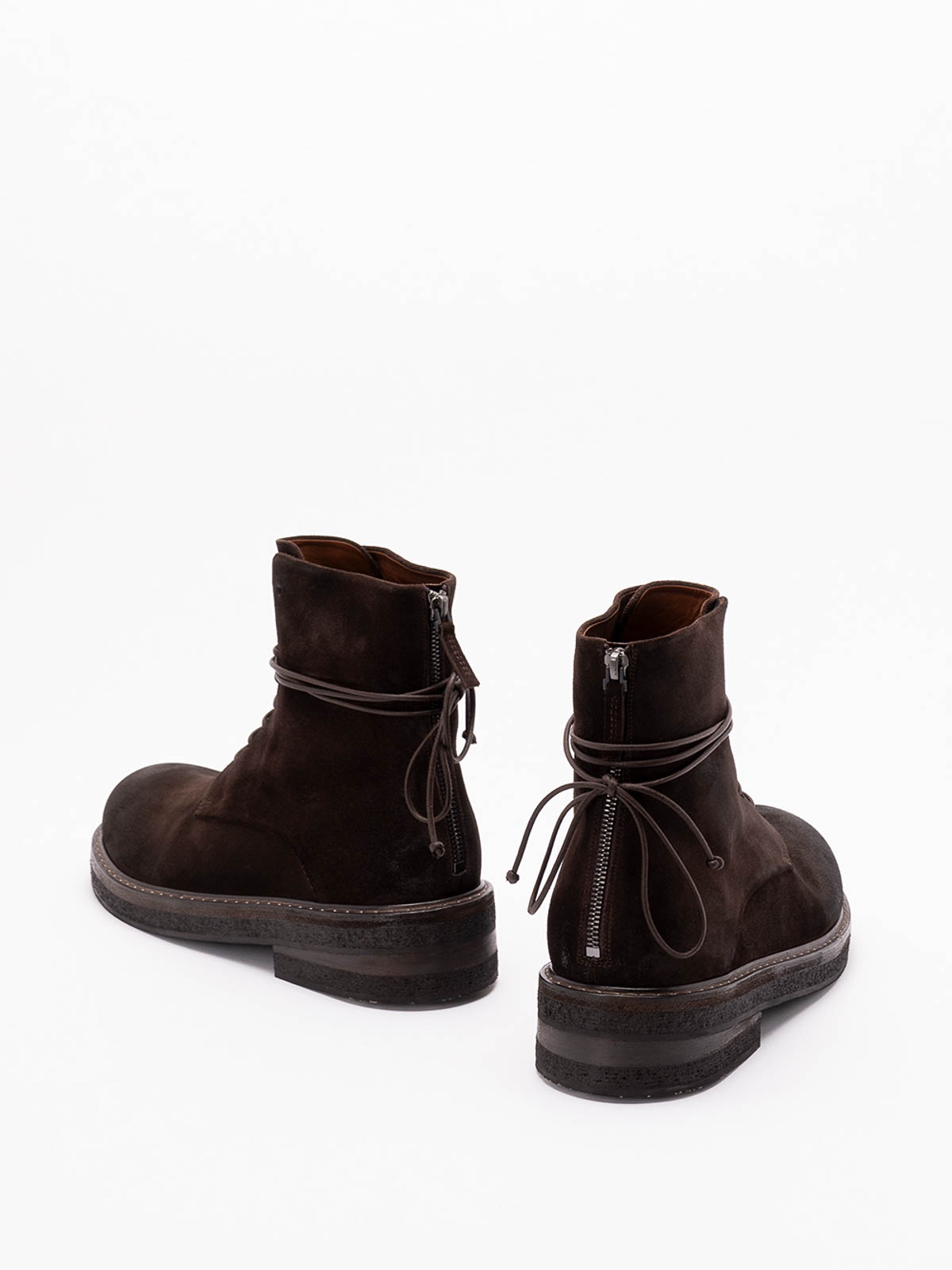 Marsèll Brown Parrucca Lace Up Ankle In Brown