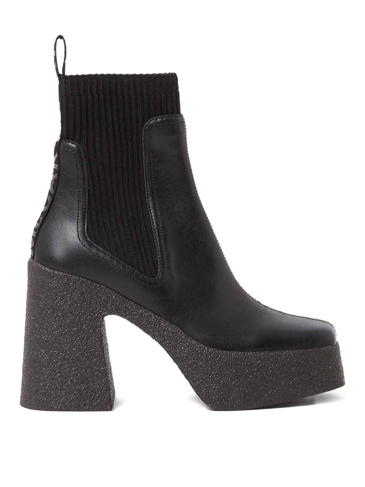 Stella Mccartney Skyla Heeled Sock Boots In Multi