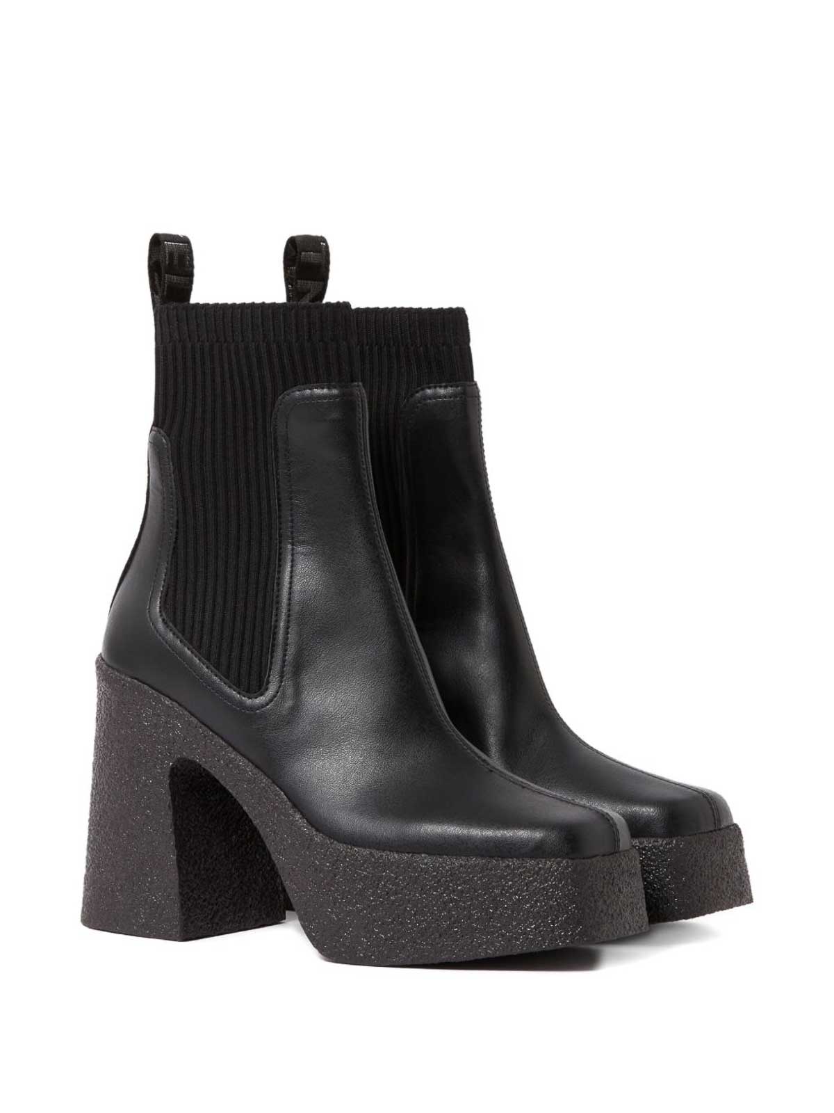 Stella Mccartney Skyla Heeled Sock Boots In Multi