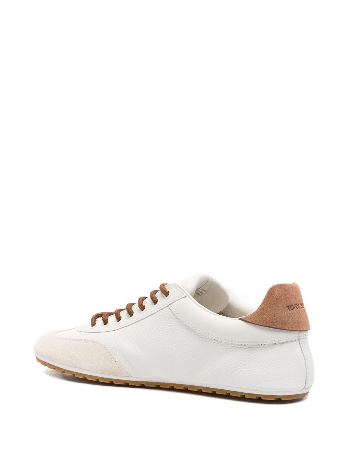 Tory Burch Lace-up Footwear Featuring Contrasting Heel In White