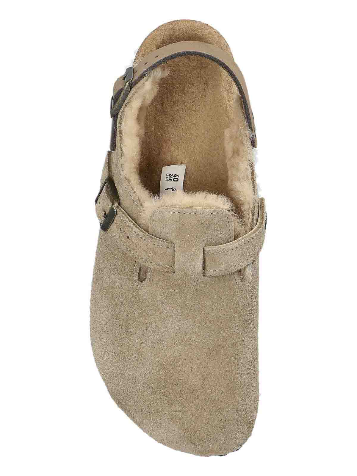 Birkenstock Closed-toe Suede Sandals With Adjustable Buckle In Multi