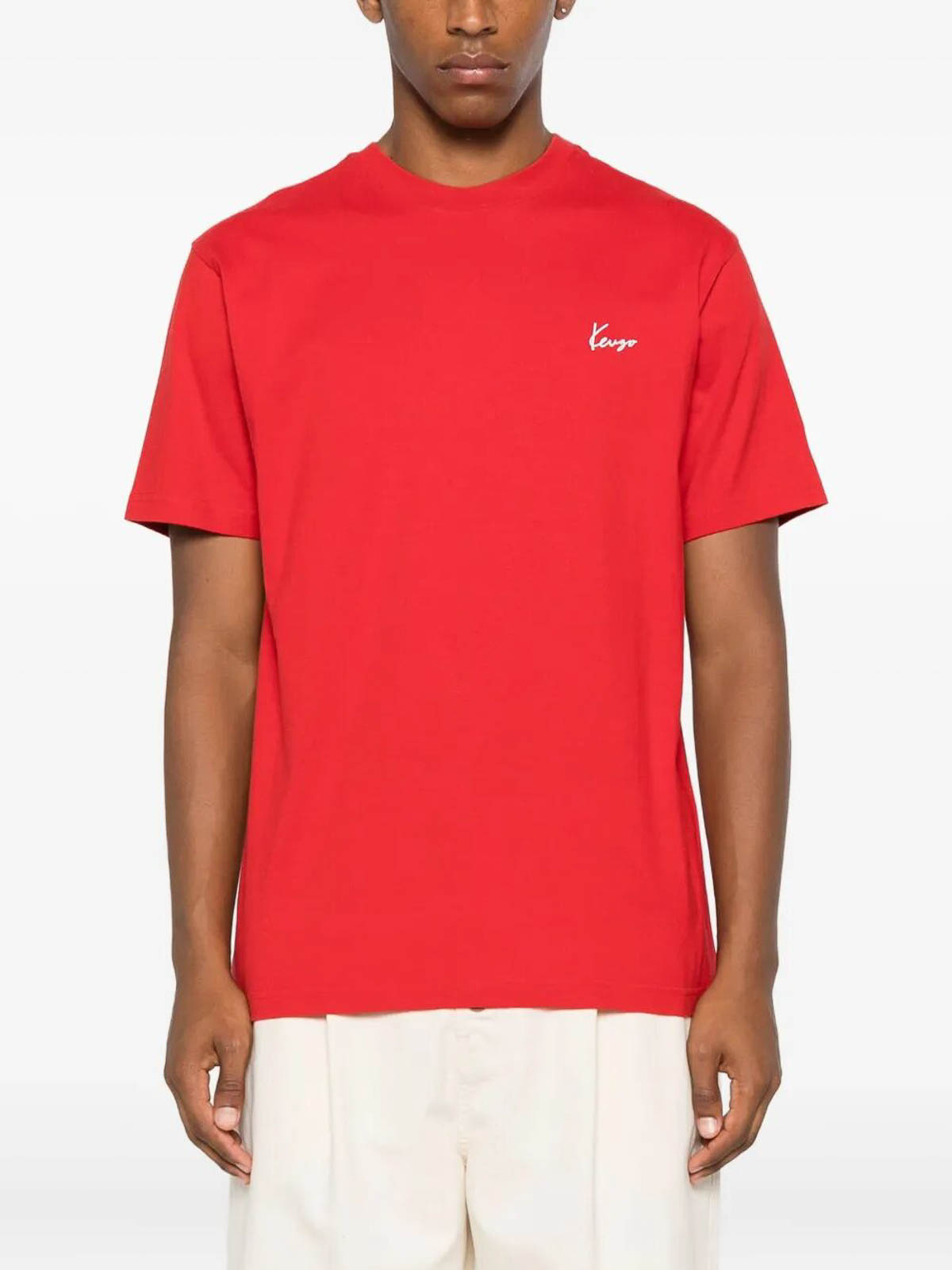 Kenzo Gots Archive Bouquet Print Cotton T-shirt In Red