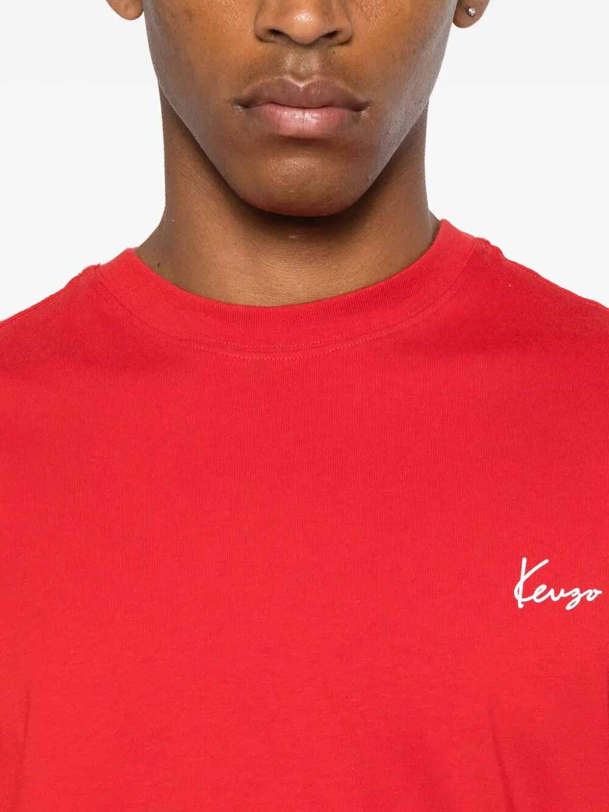 Kenzo Gots Archive Bouquet Print Cotton T-shirt In Red