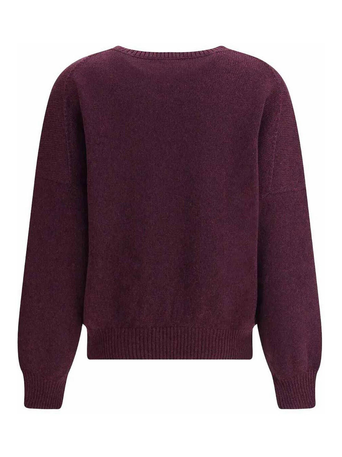 Khaite Wolfe V-neck Knitted Cashmere Sweater In Purple