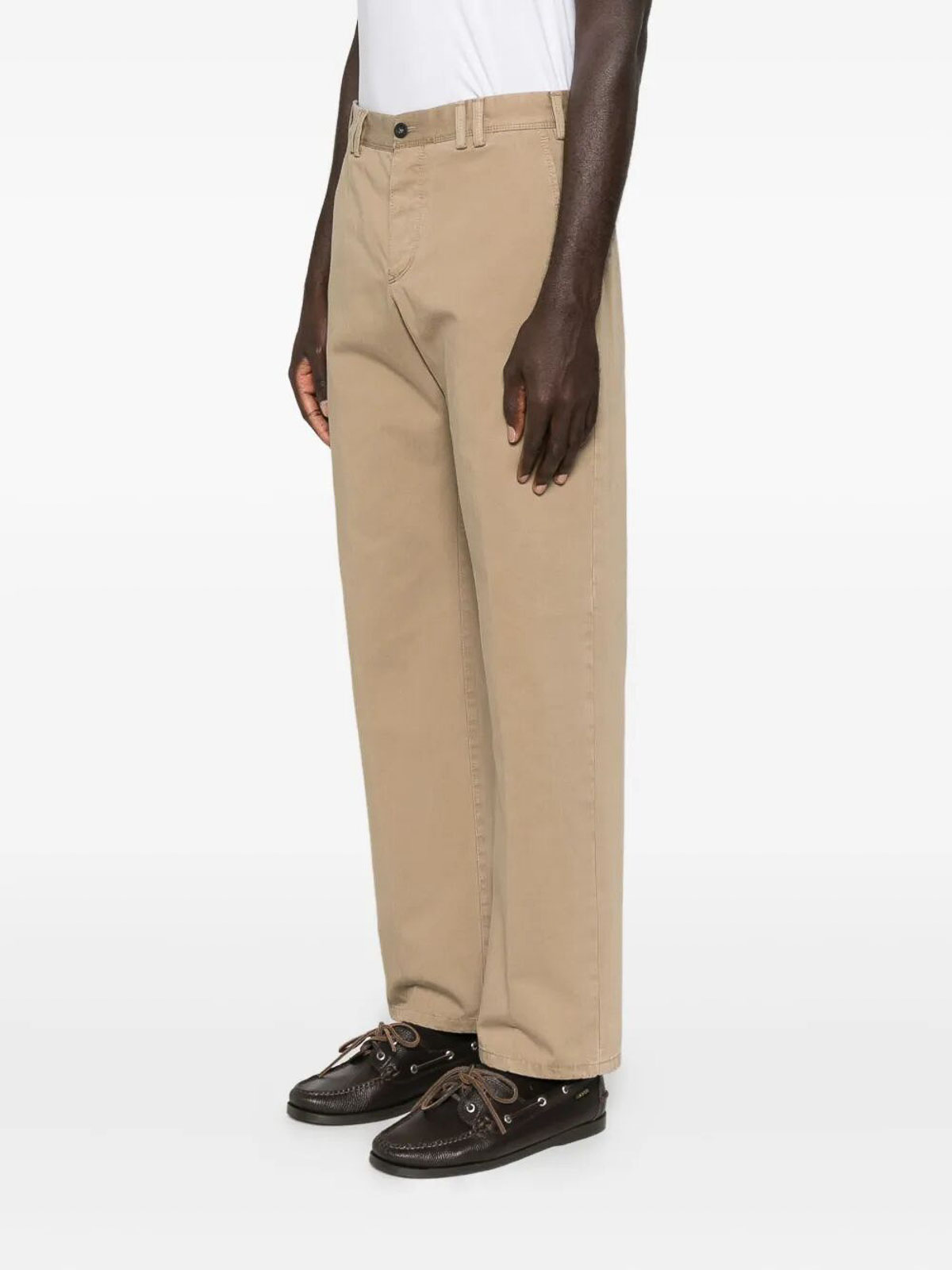 Pt Torino Tailored Trousers Featuring Functional Pockets In Brown