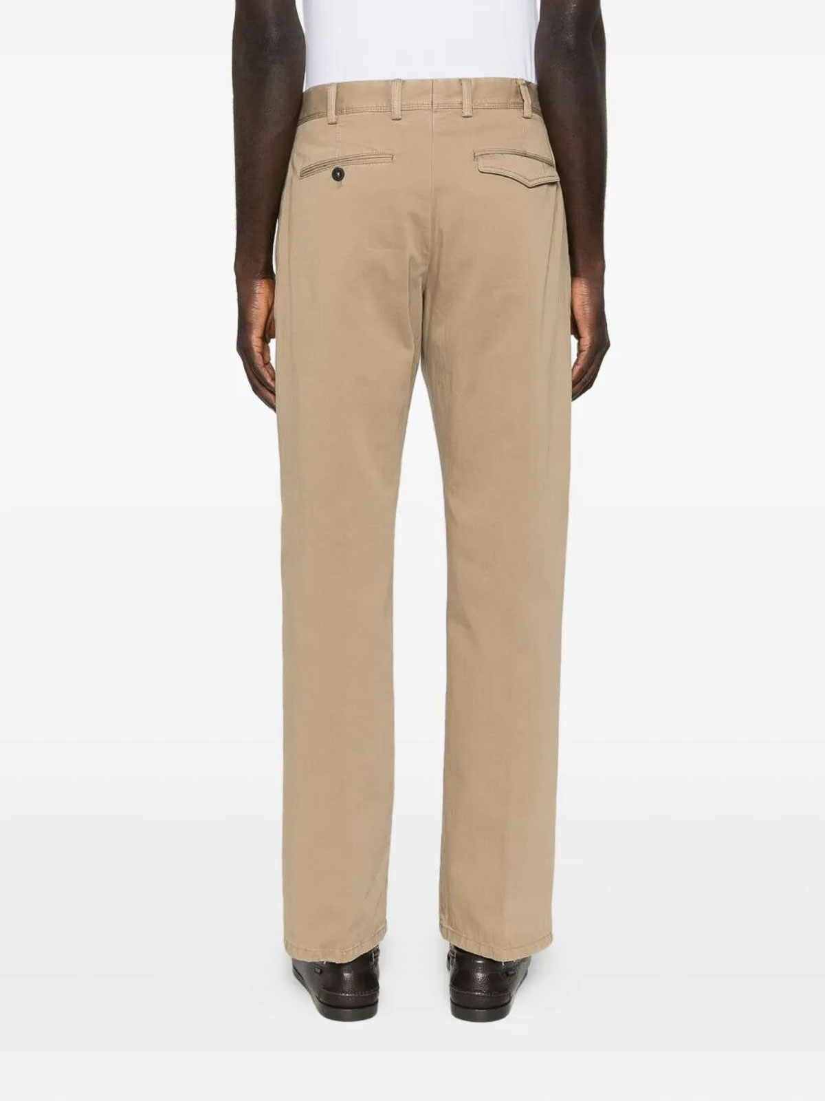 Pt Torino Tailored Trousers Featuring Functional Pockets In Brown