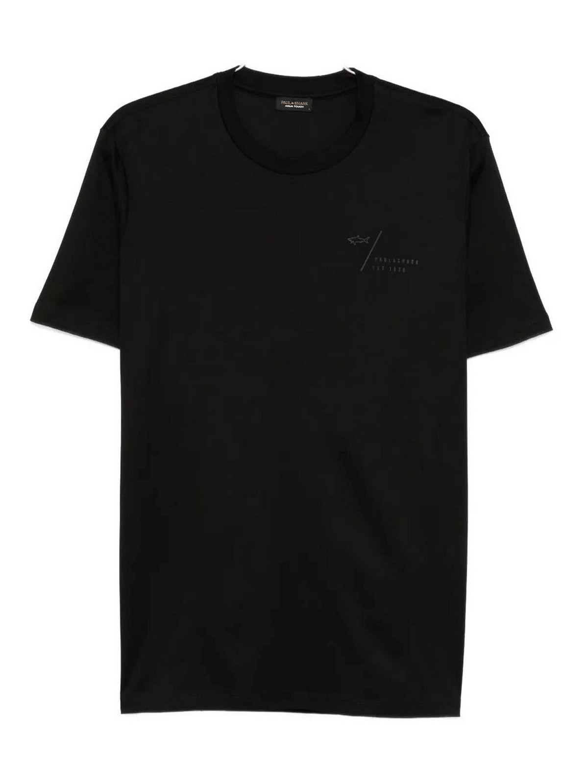 Paul & Shark Back-print Cotton T-shirt In Black