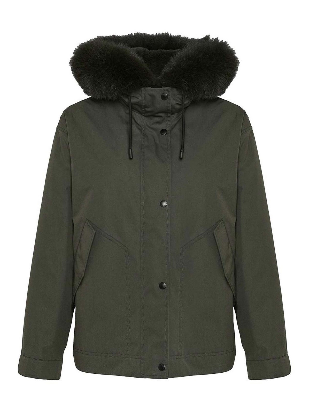 Salomon Short Parka In Brown