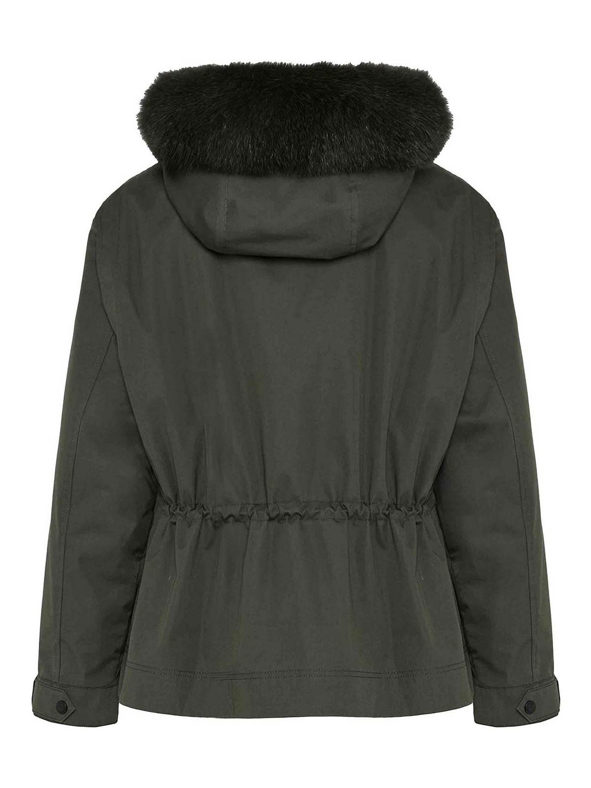Salomon Short Parka In Brown