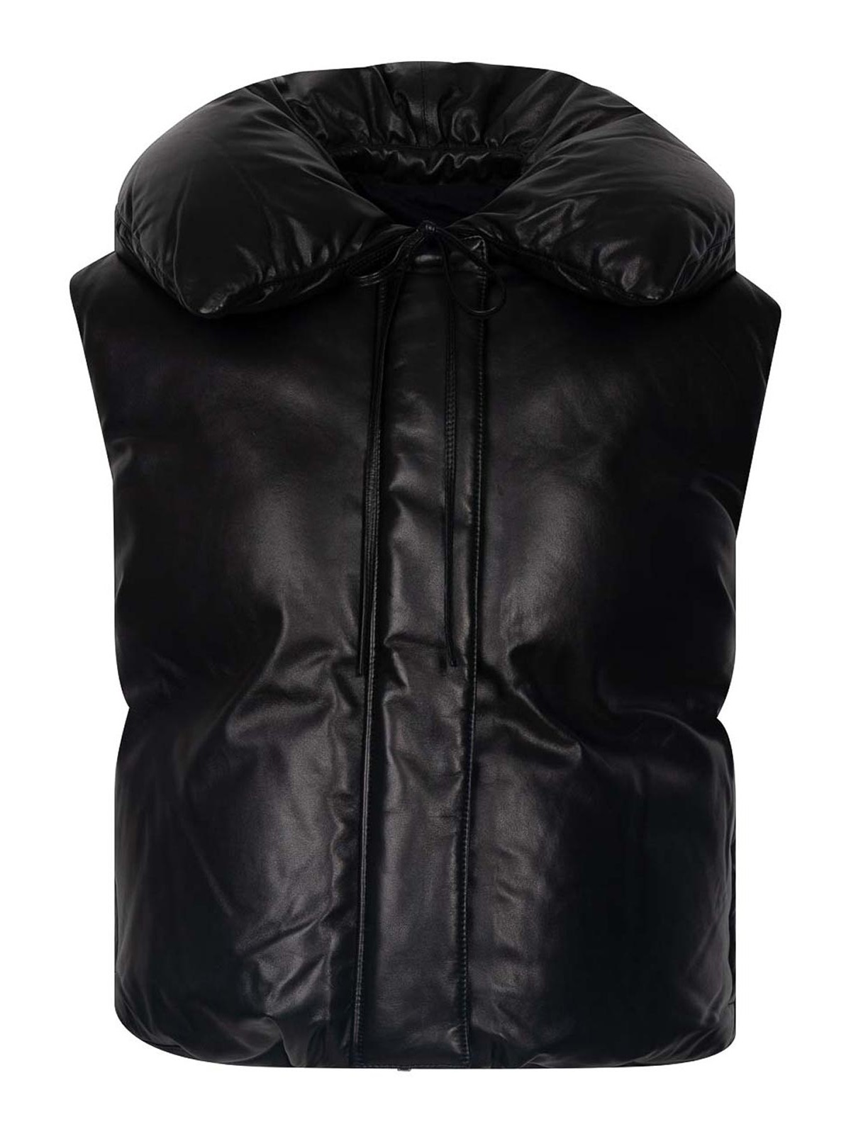 Jil Sander Down Vest In Black