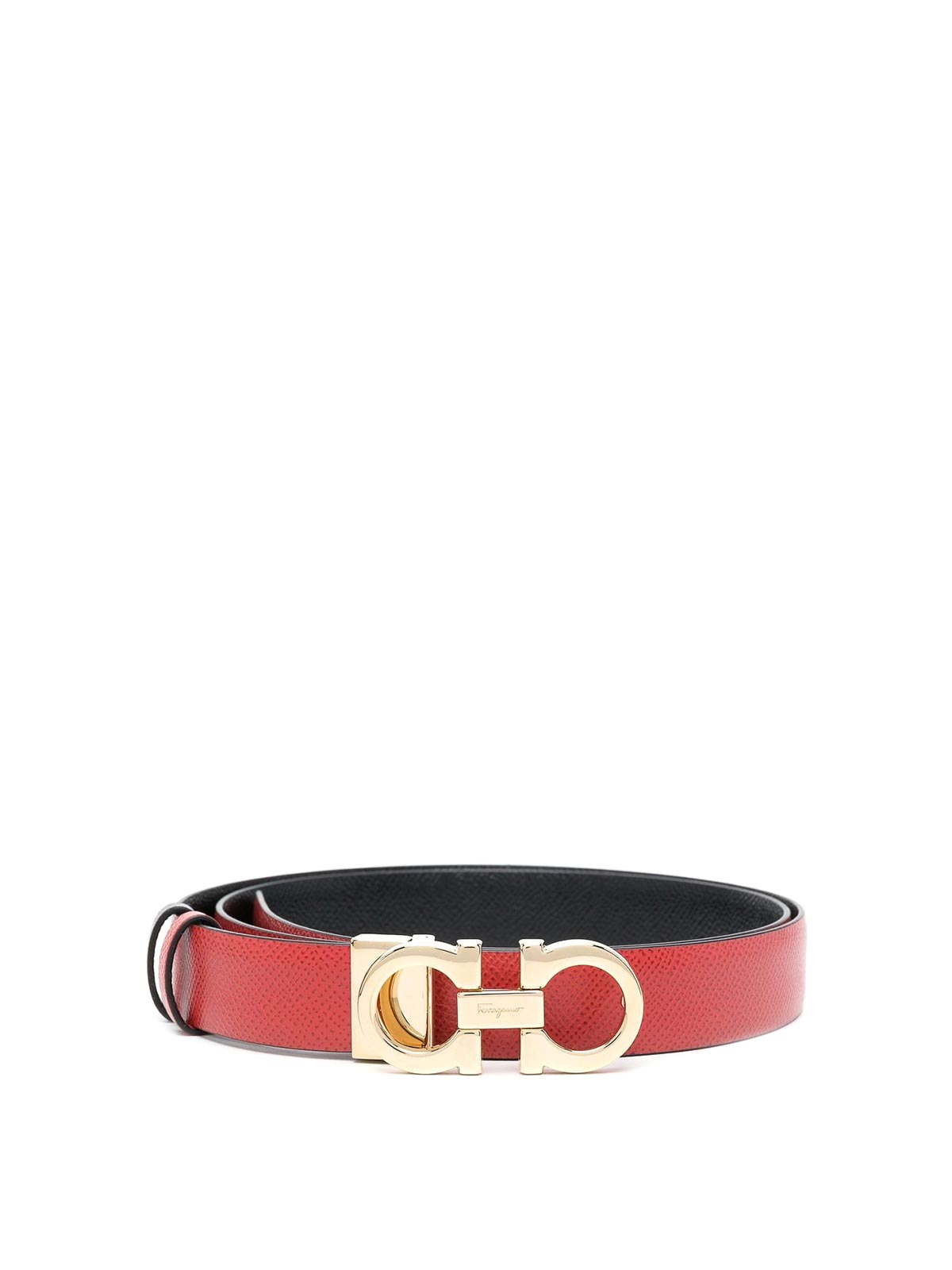 Ferragamo Gancini Belt In Red
