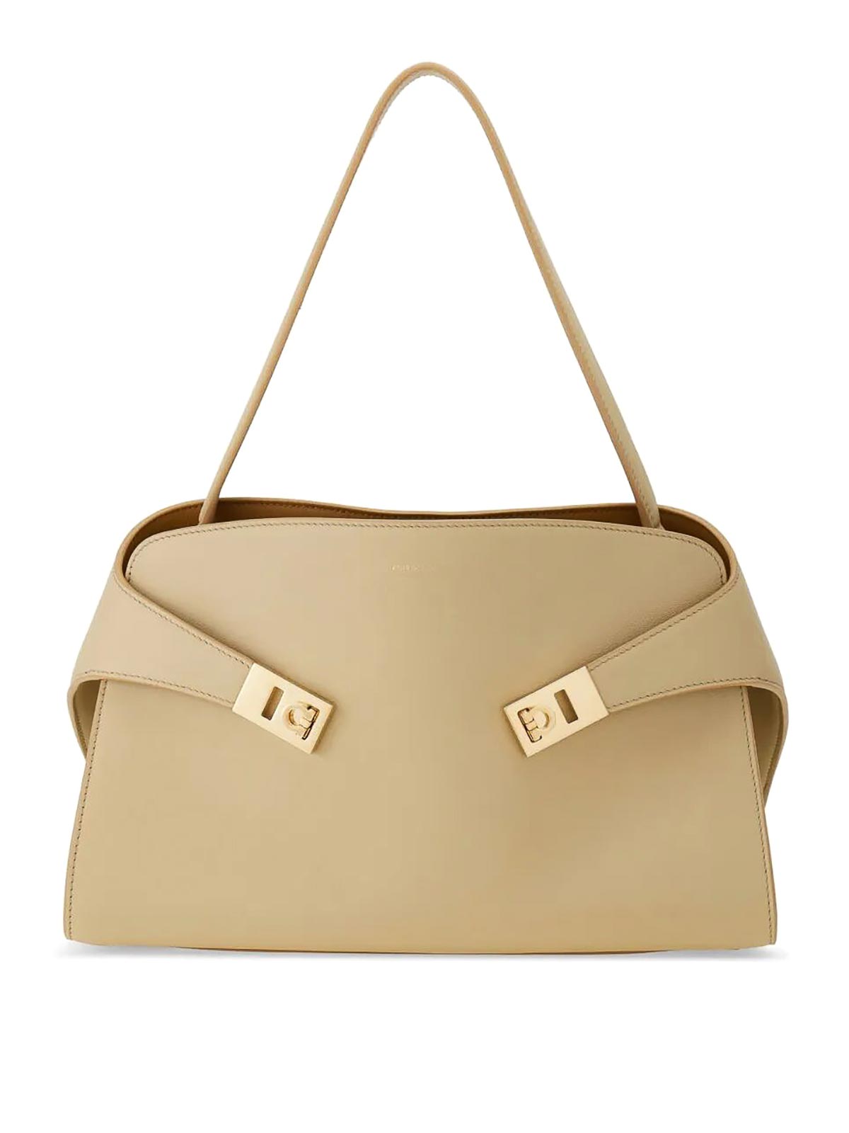 Ferragamo Hug Soft Medium Bicolor Shoulder Bag In Yellow