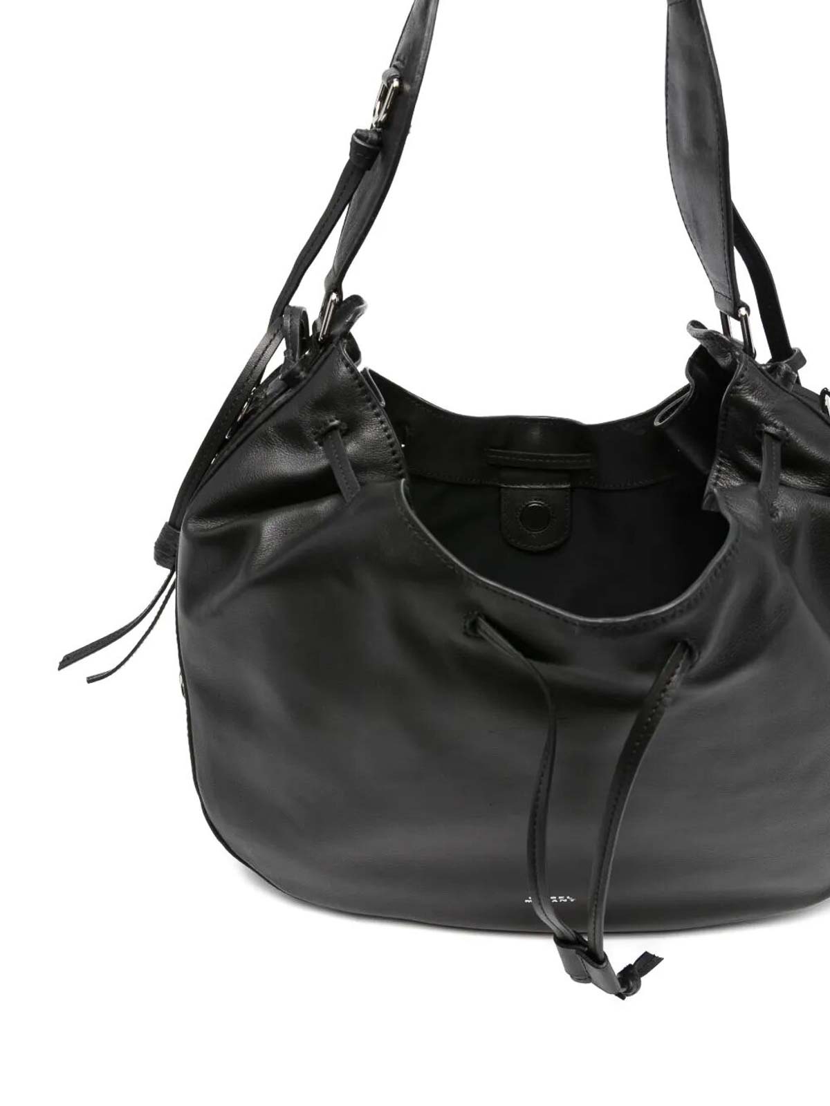 Isabel Marant Bolton Leather Shoulder Bag In Sand
