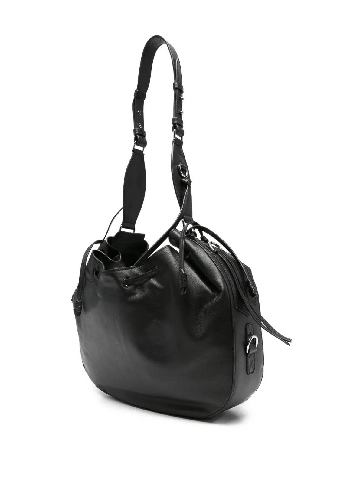 Isabel Marant Bolton Leather Shoulder Bag In Sand