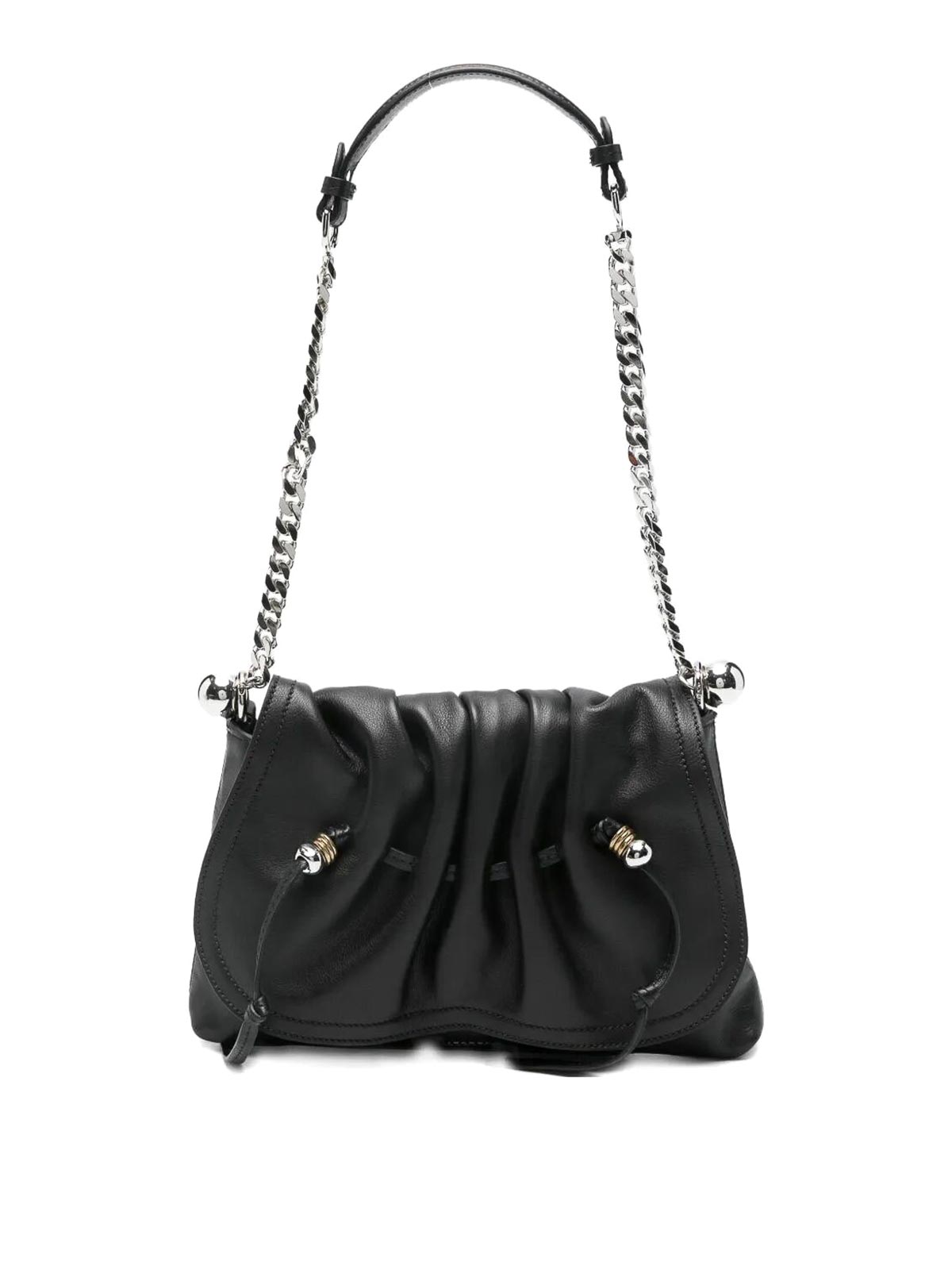 Isabel Marant Bolton Pouch Leather Shoulder Bag In Sand