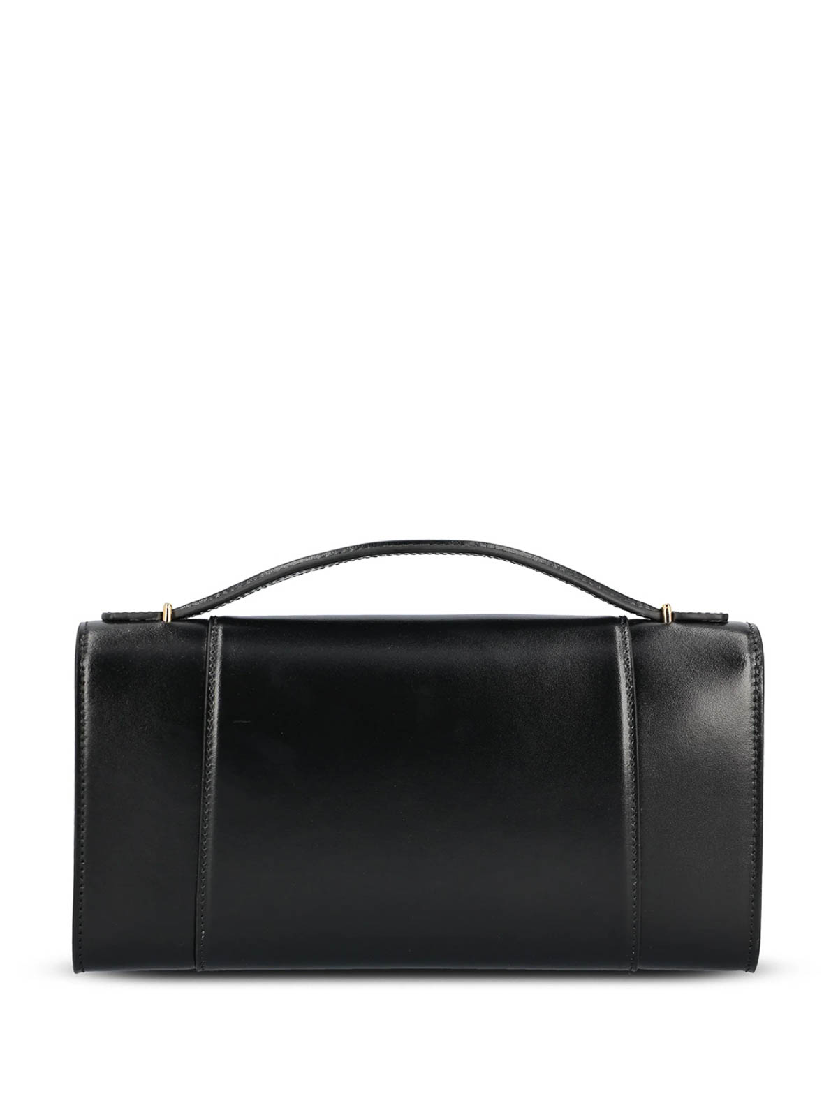 Balenciaga Hourglass Pochette With Handle In Black