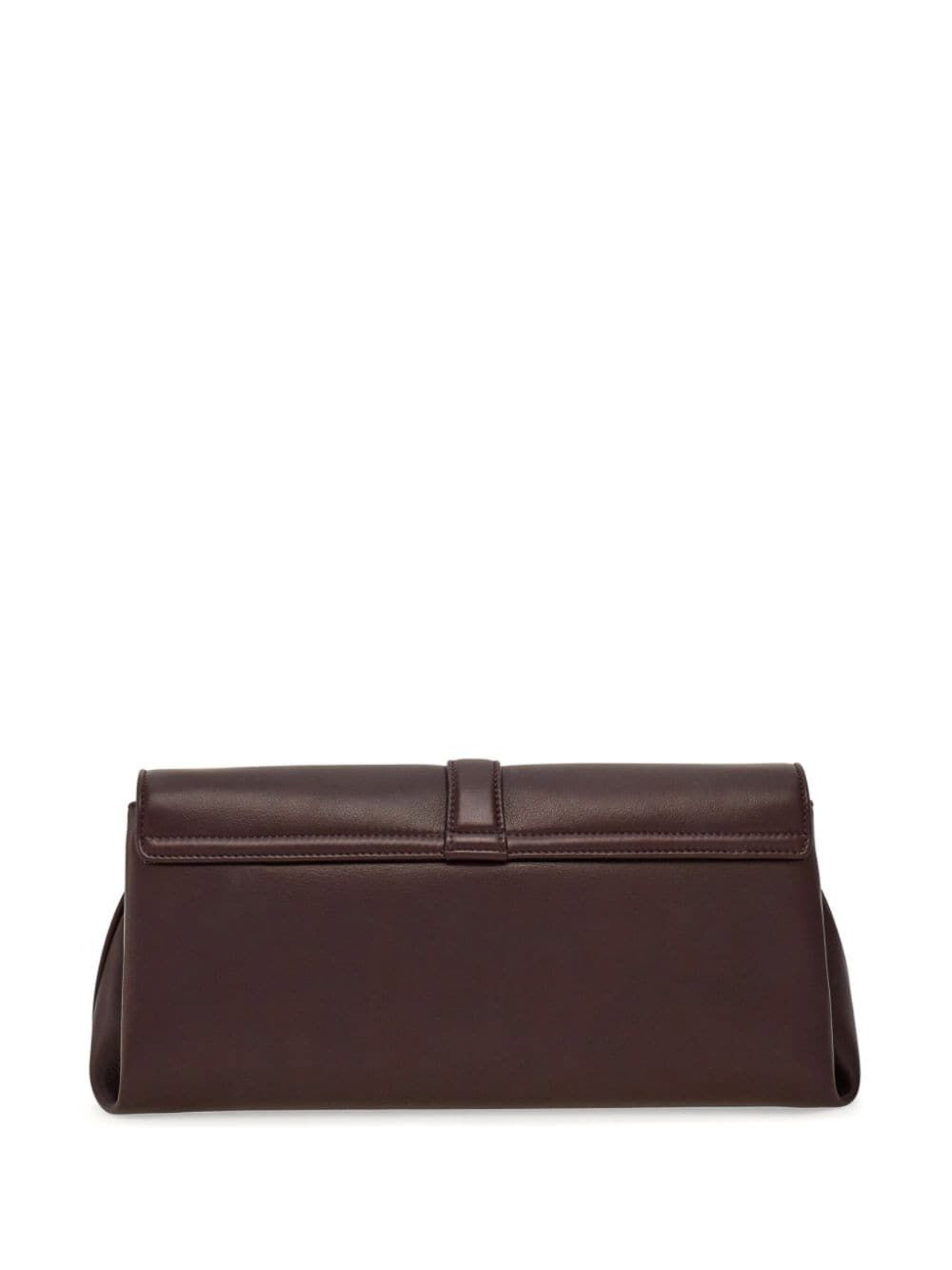 Ferragamo Shoulder Bag With Chain Strap And Gold-tone Hardware In Brown