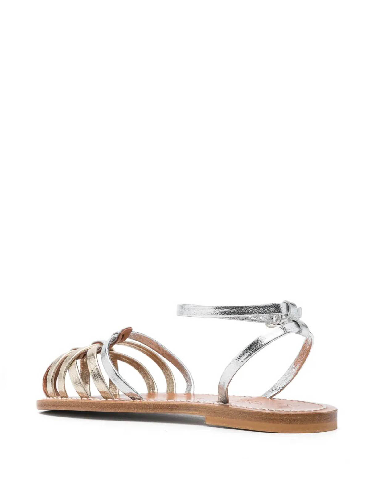 Kjacques Cyrenia Two-tone Metallic Sandals In Multi