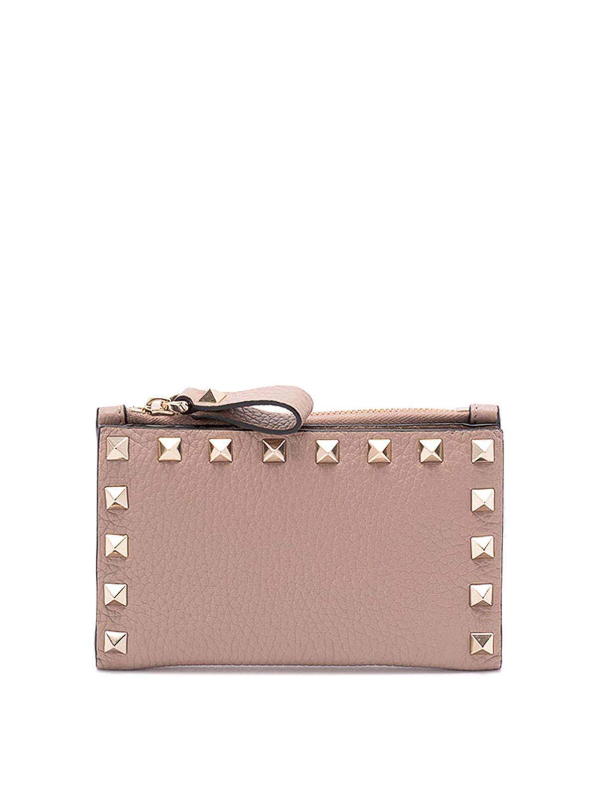 Valentino Garavani `rockstud` Coin Purse In Nude