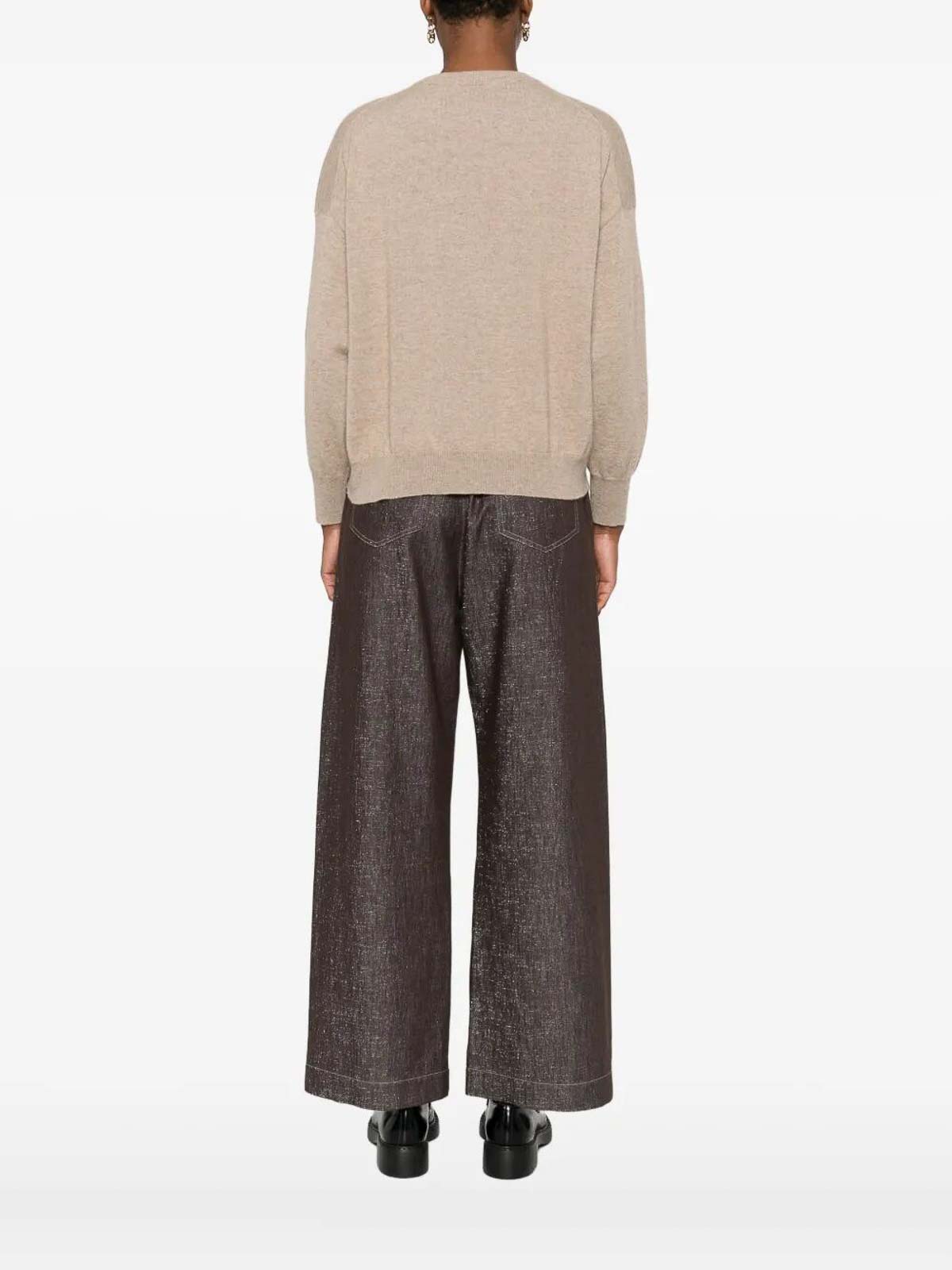 Brunello Cucinelli Cashmere Sweater In Neutral