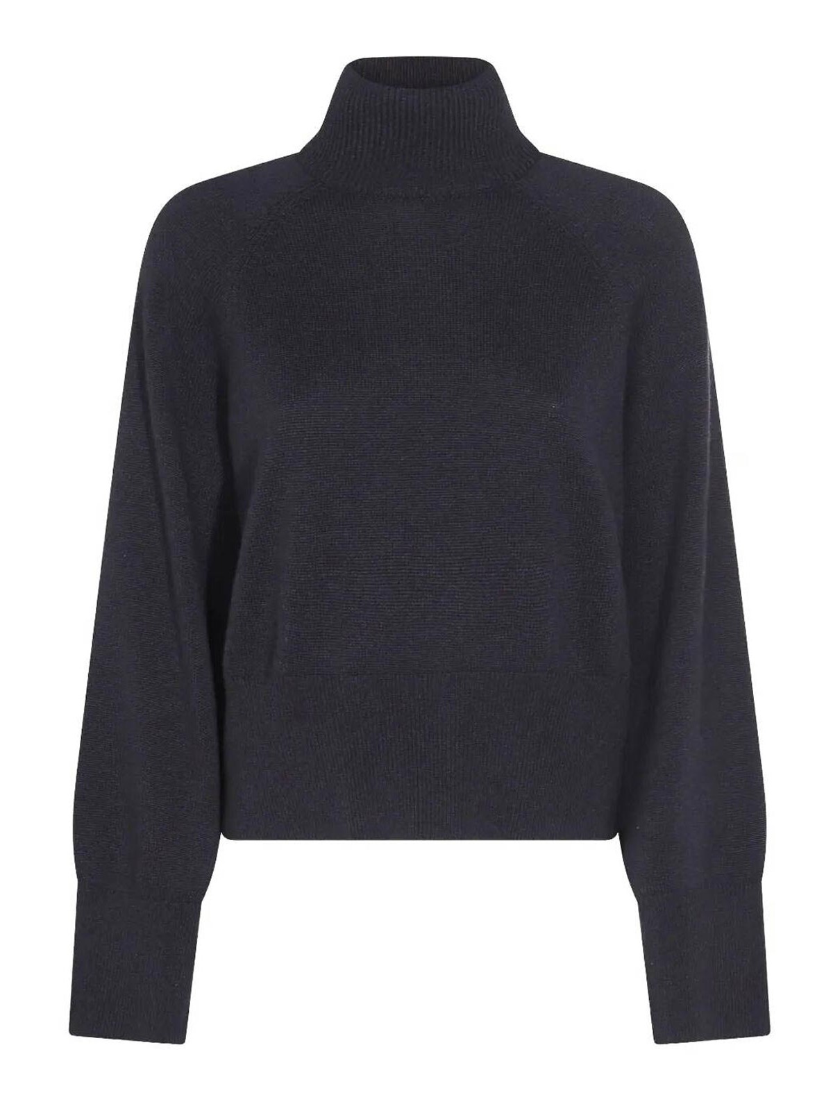 Brunello Cucinelli Ribbed Turtleneck Knitwear Long Sleeves In Blue
