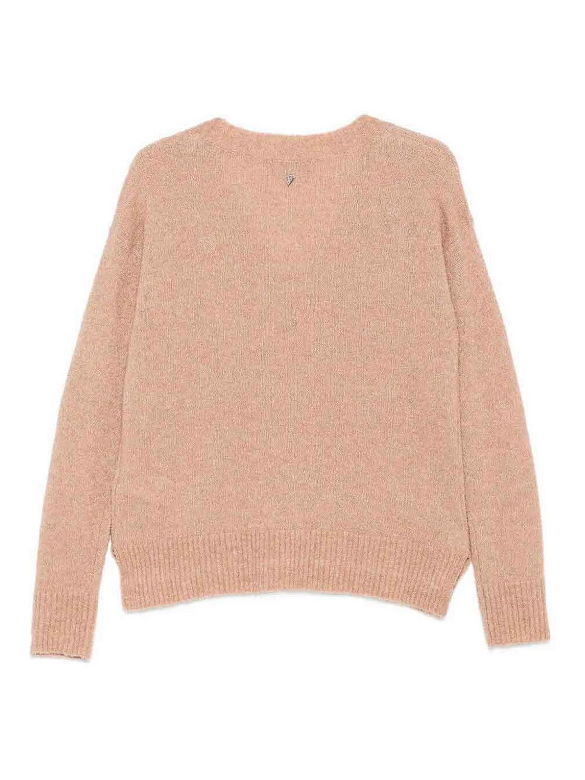 Dondup V-neck Sweater In Brown