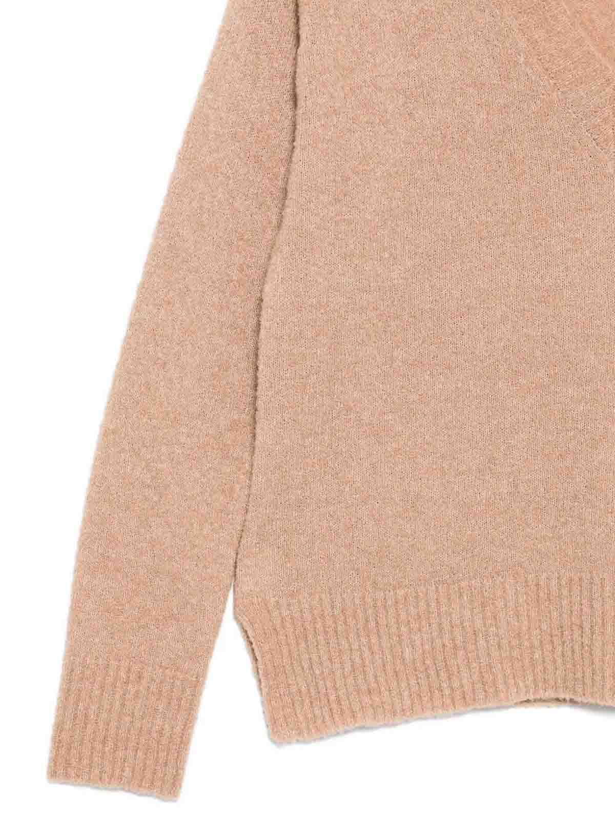 Dondup V-neck Sweater In Brown