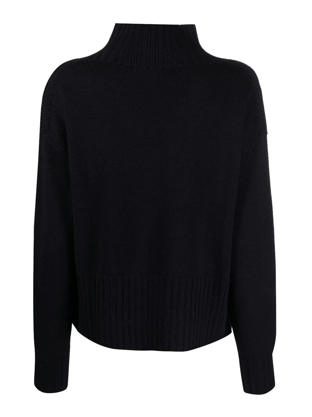 Drumohr Long Sleeve Turtle-neck Sweater In Blue