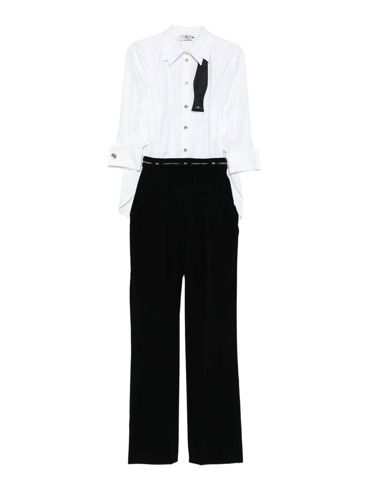 Elisabetta Franchi Jumpsuit In White