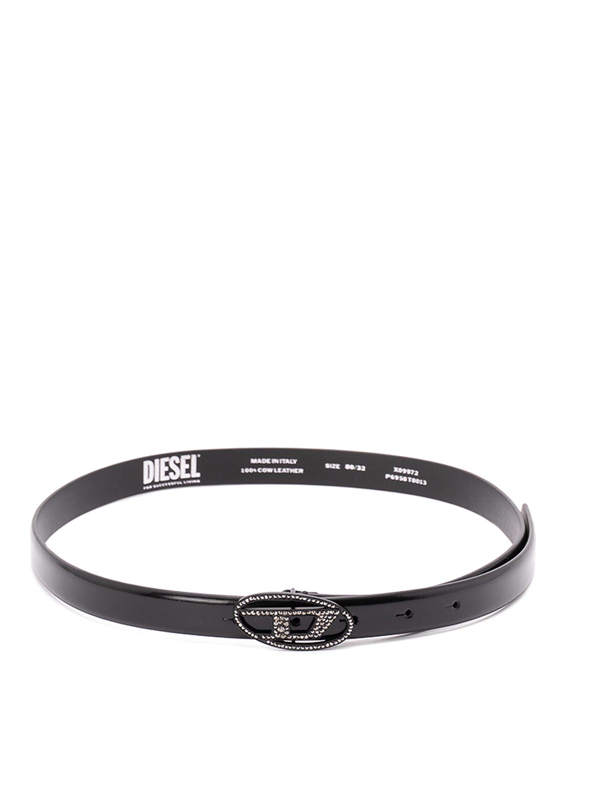 Diesel `b-1dr Strass 20` Belt In Black