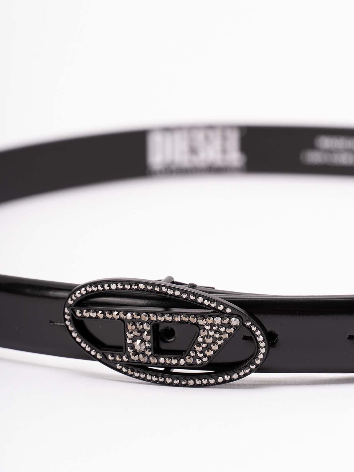 Diesel `b-1dr Strass 20` Belt In Black