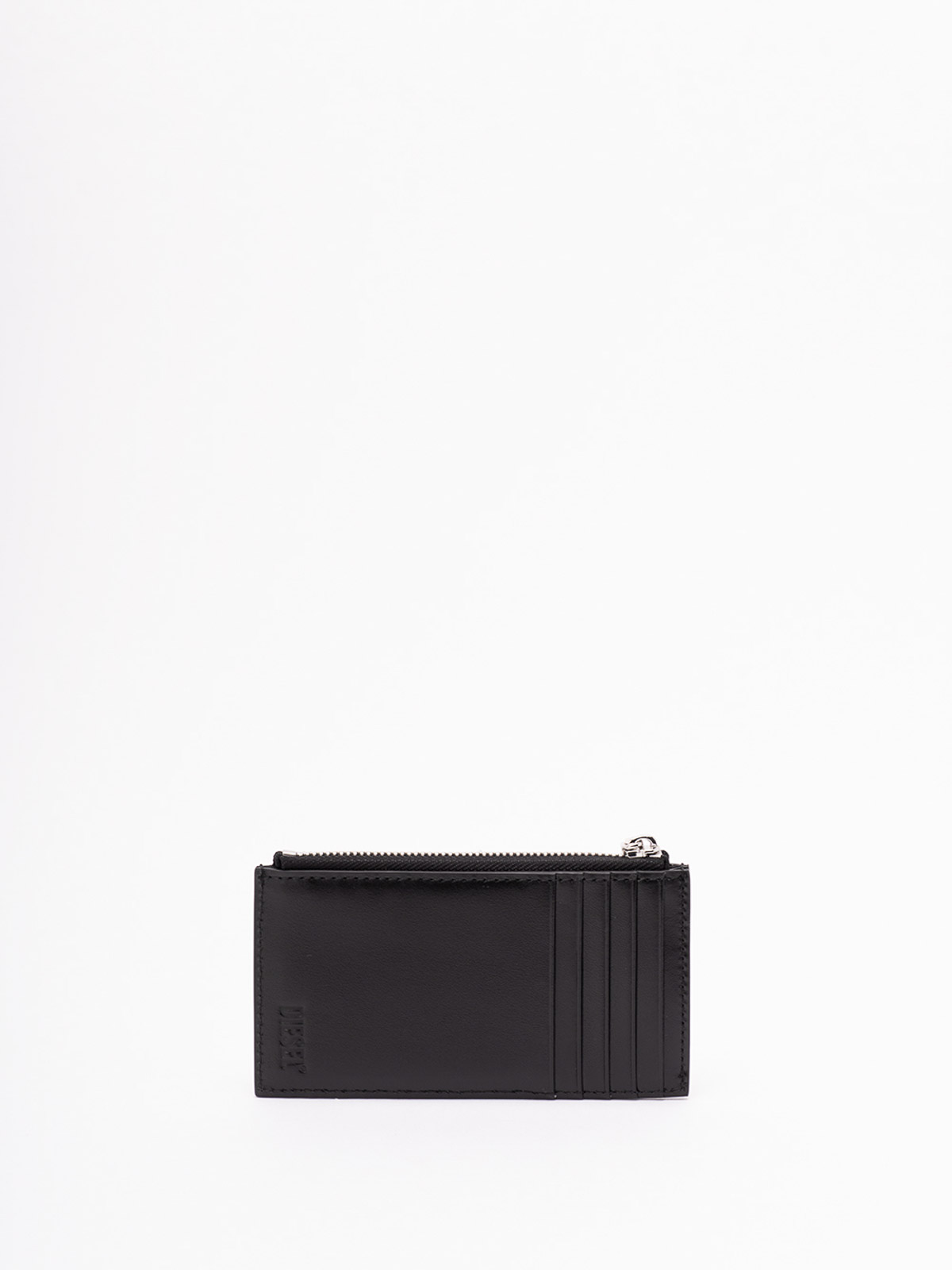 Diesel Card Holder With Glossy Finish In Black