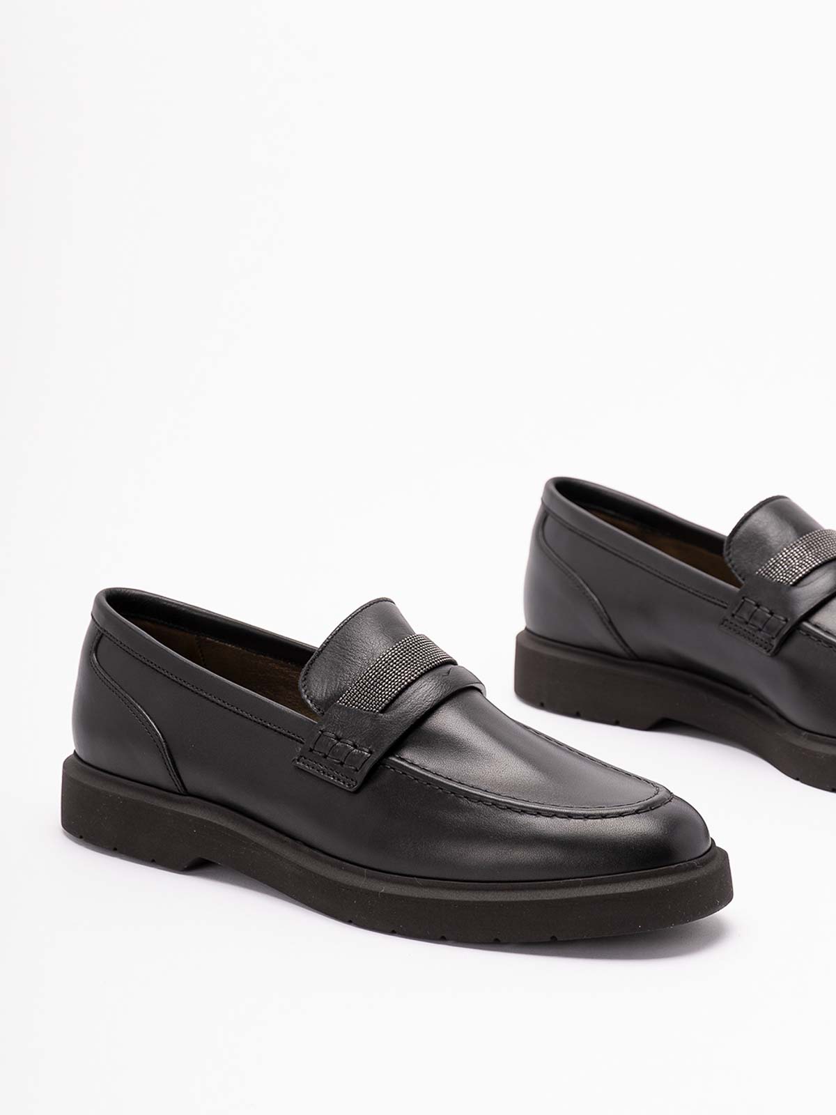 Brunello Cucinelli Loafers In Black
