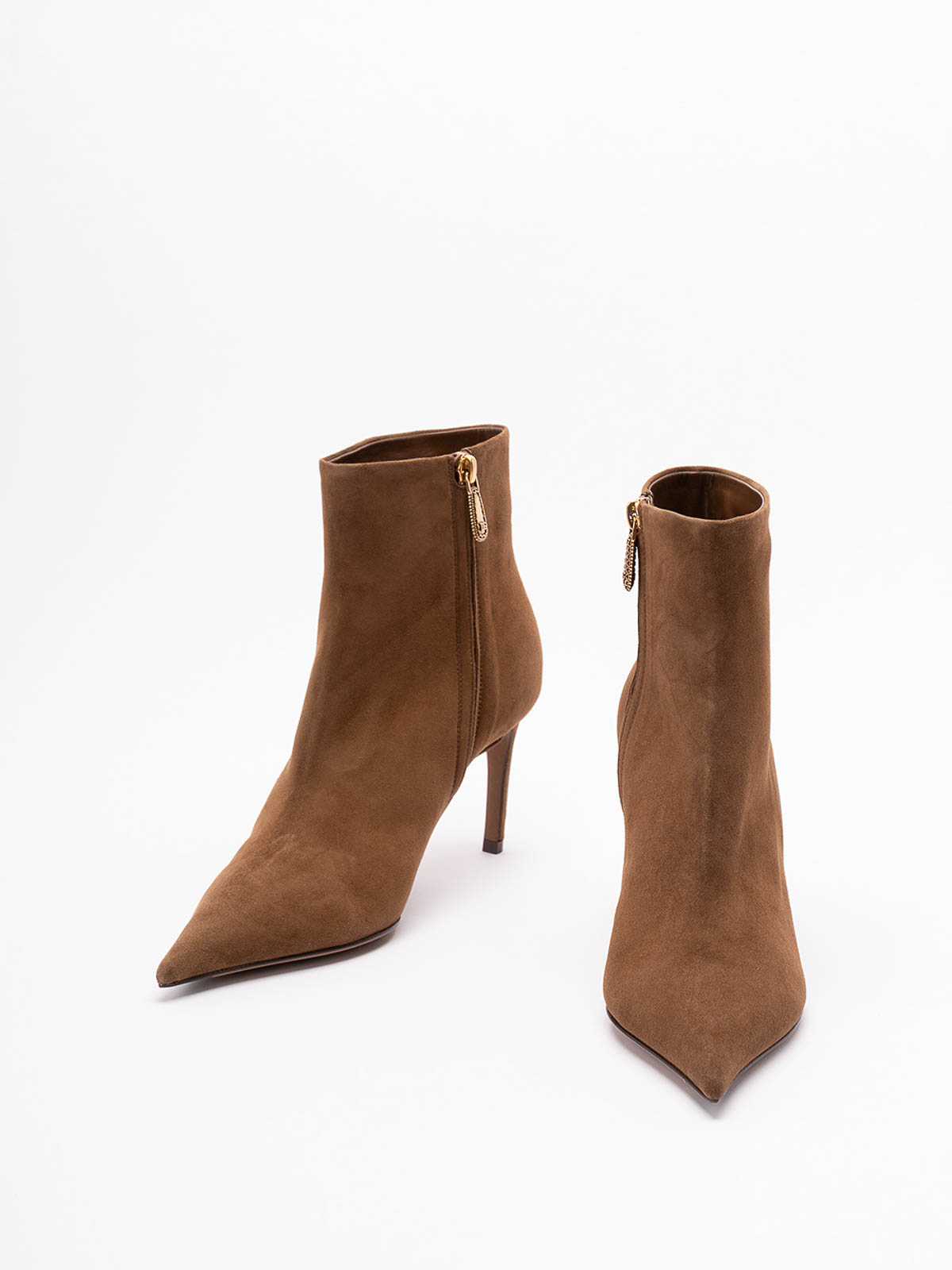 Dolce & Gabbana Suede Ankle Boots In Brown
