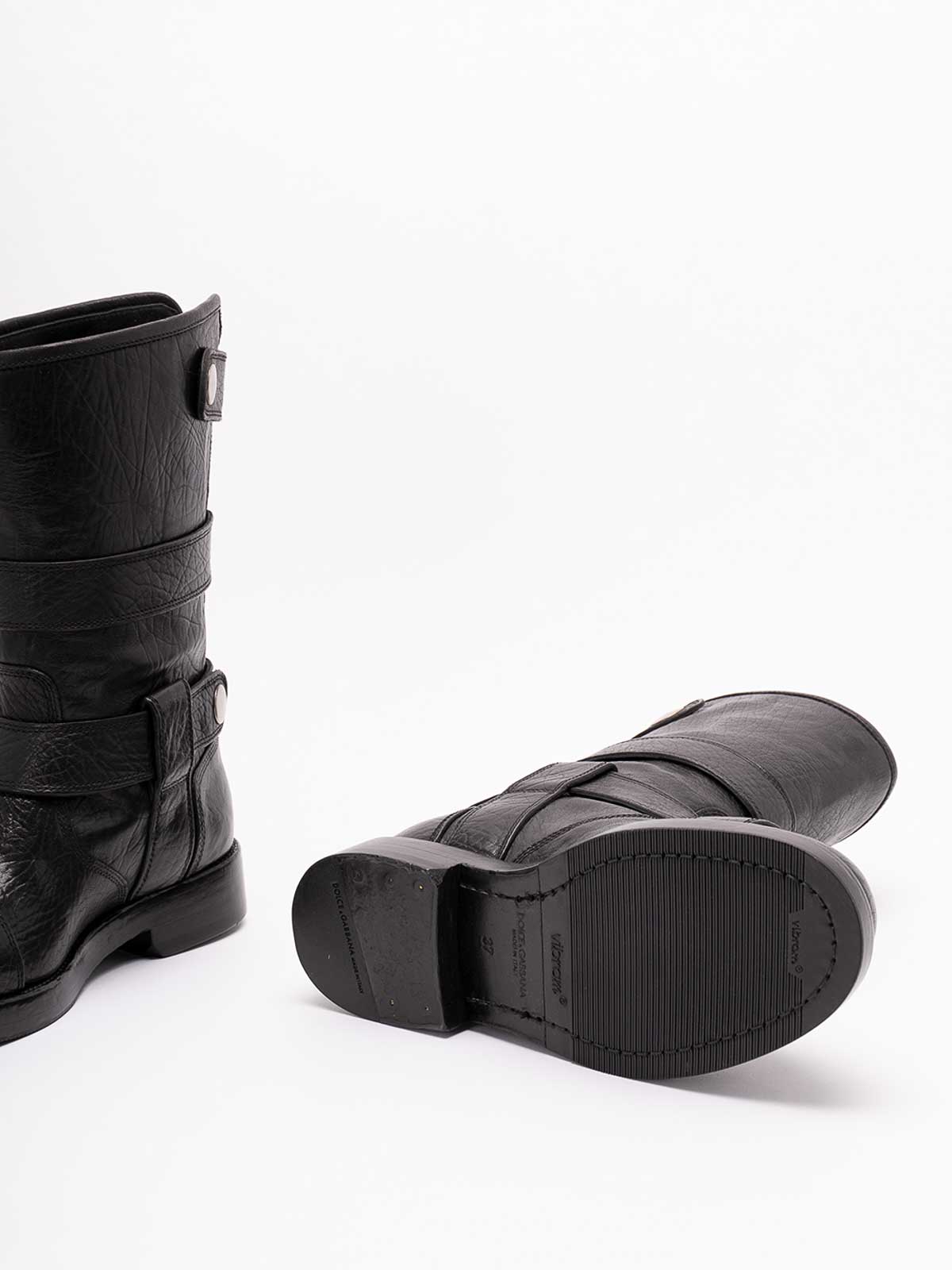Dolce & Gabbana Ankle Boots In Black