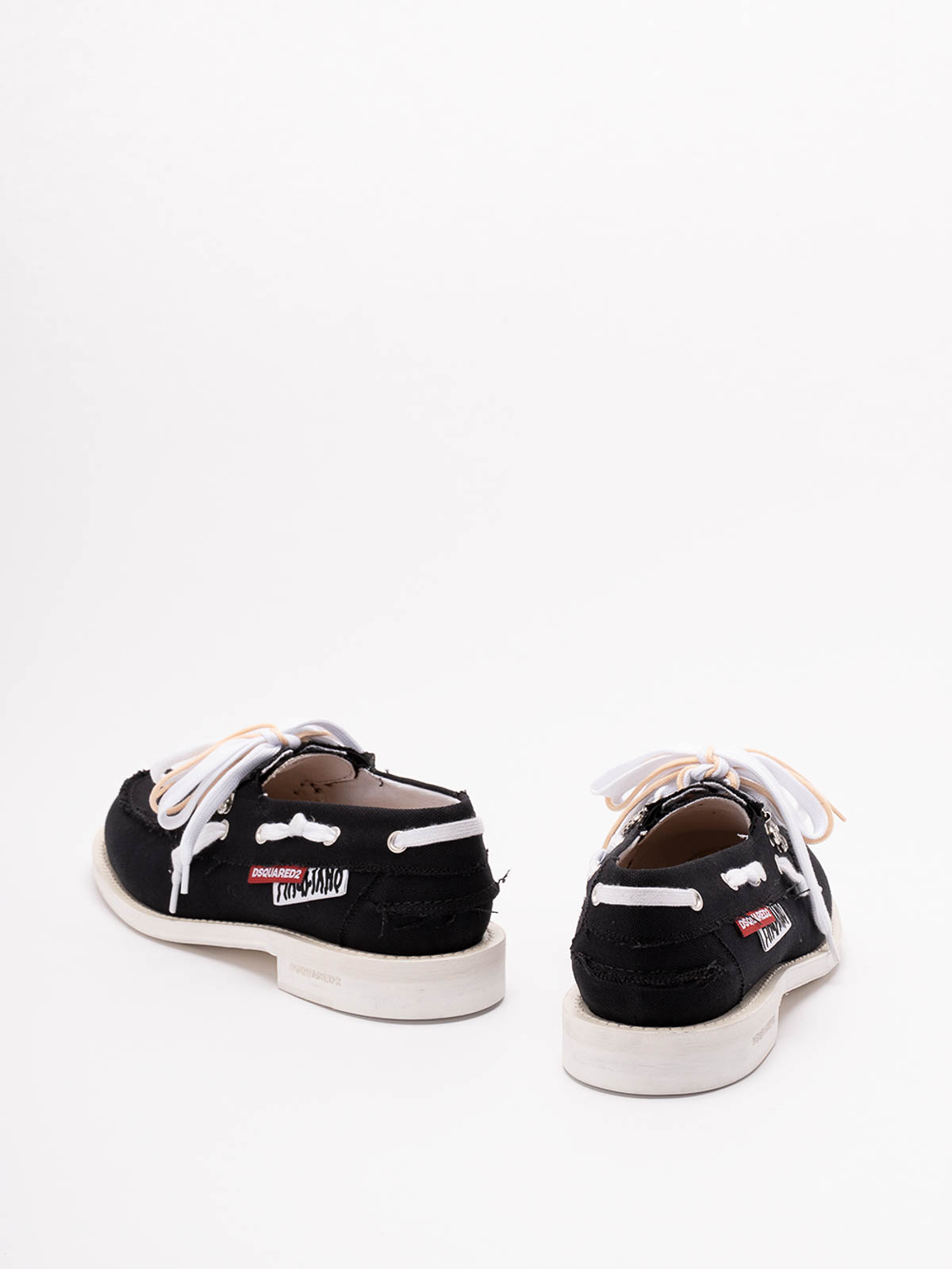 Dsquared2 Boat Shoes In Black