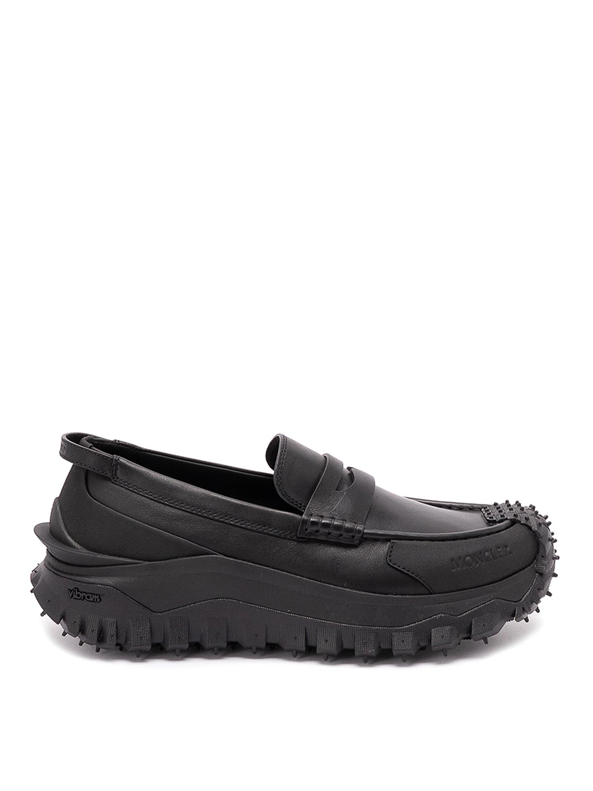 Moncler Men Trailgrip Loafer Sneakers In Black