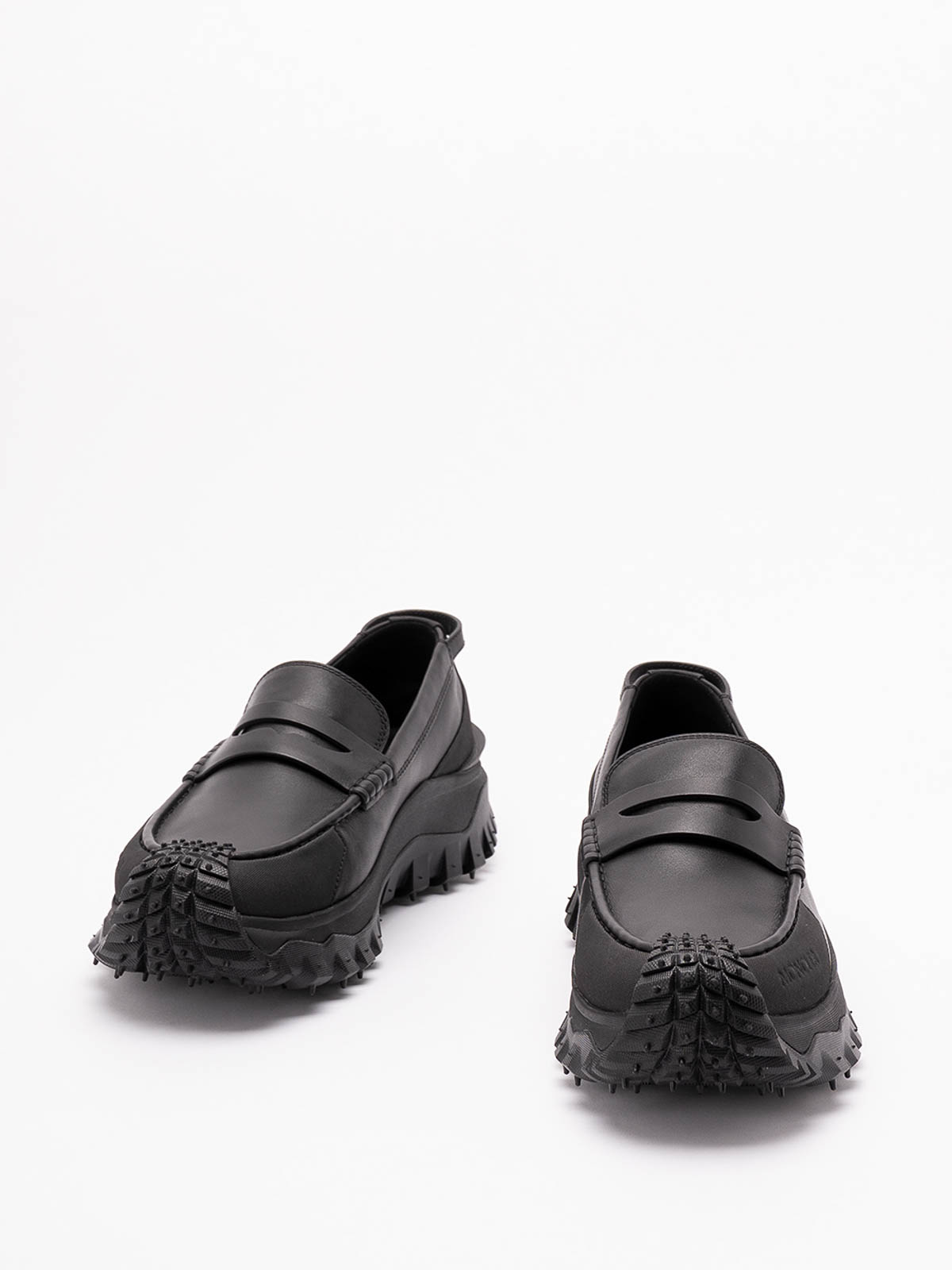 Moncler Men Trailgrip Loafer Sneakers In Black