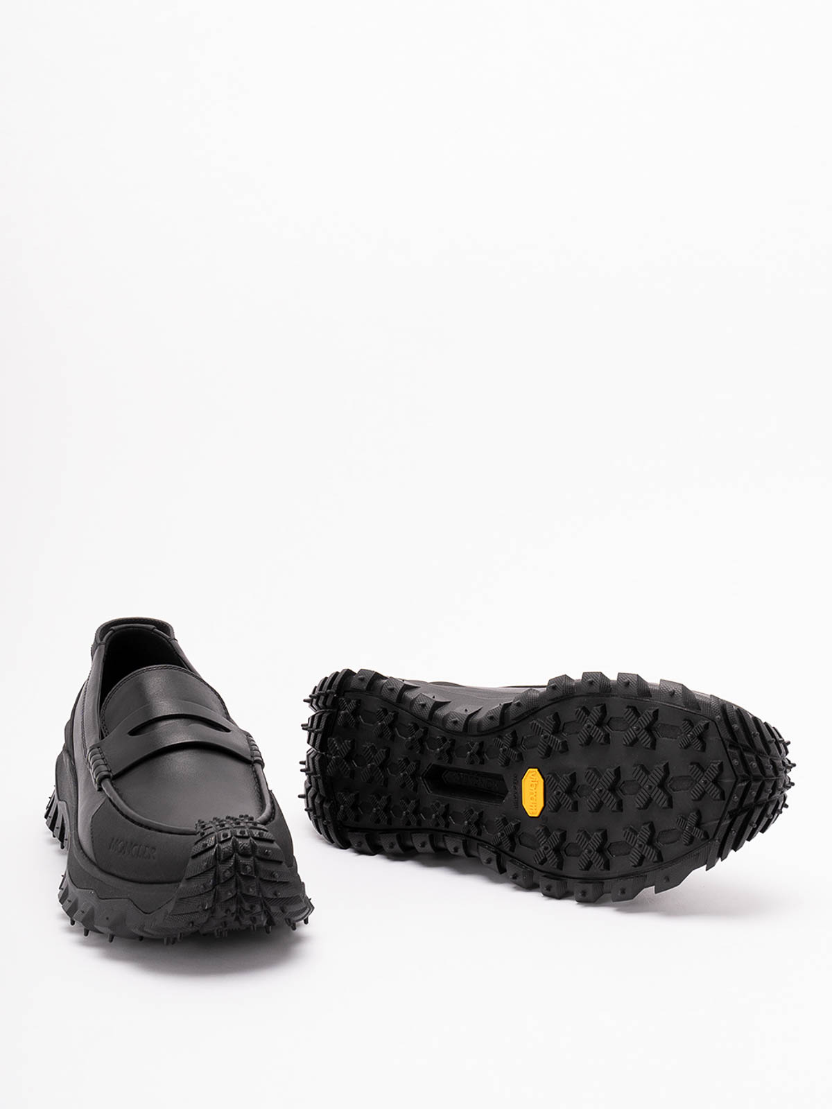 Moncler Men Trailgrip Loafer Sneakers In Black