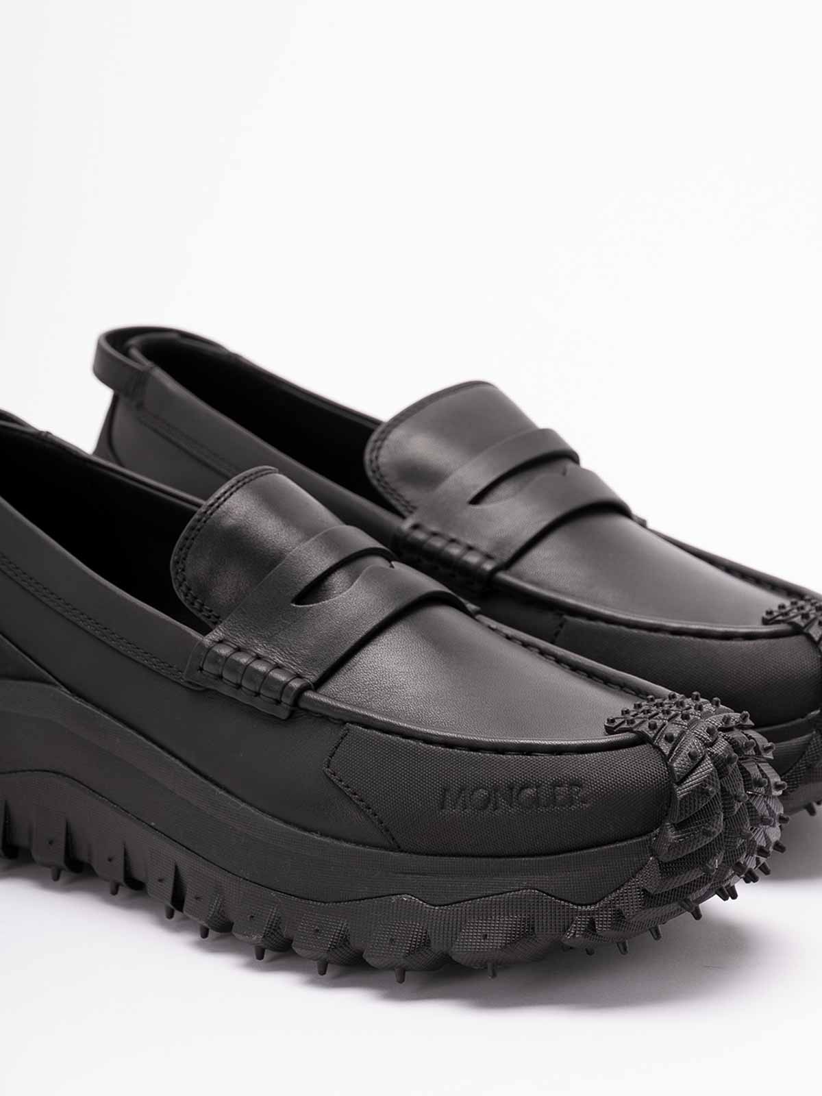 Moncler Men Trailgrip Loafer Sneakers In Black