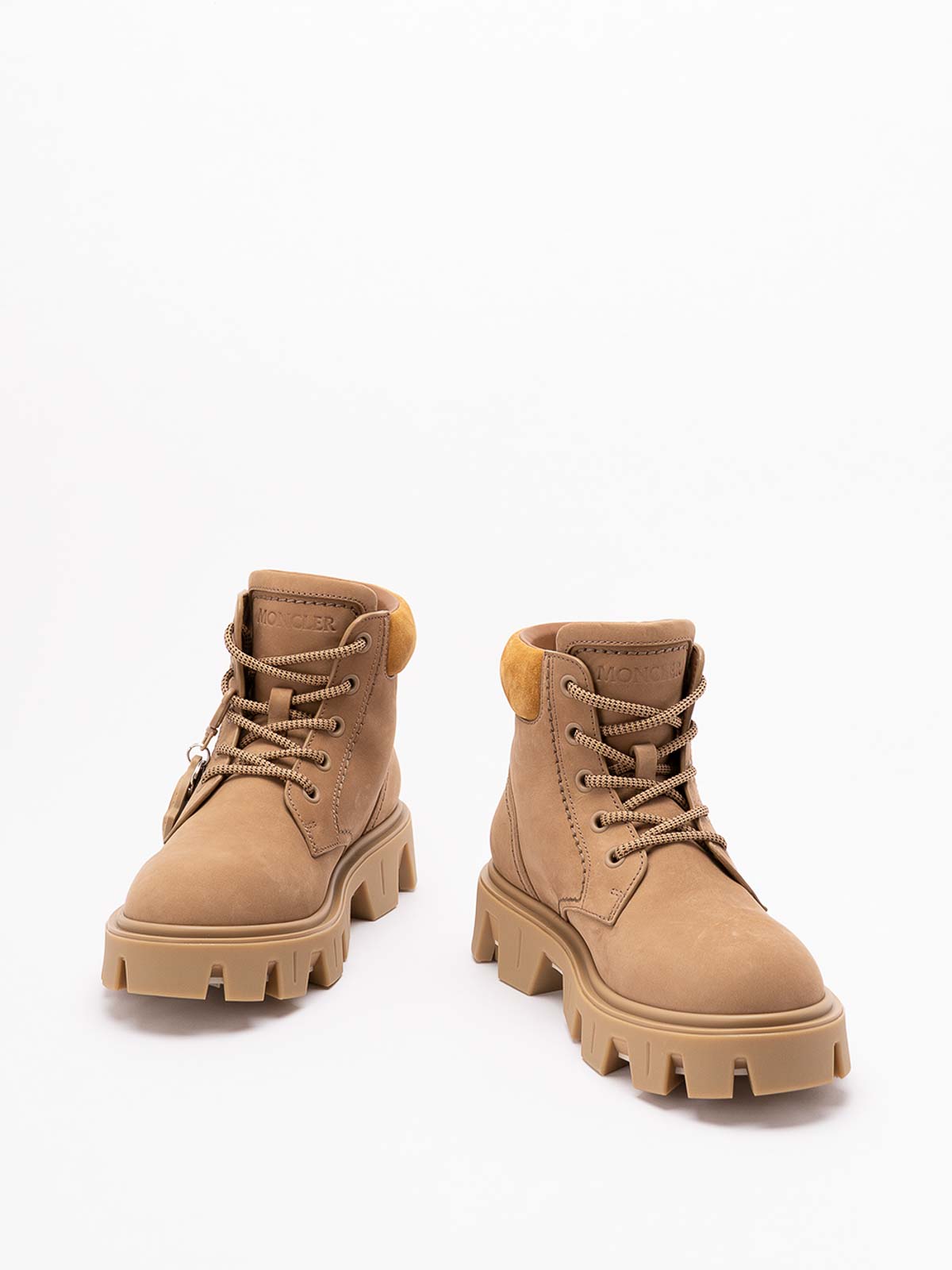 Moncler `peak City` Ankle Boots In Multi