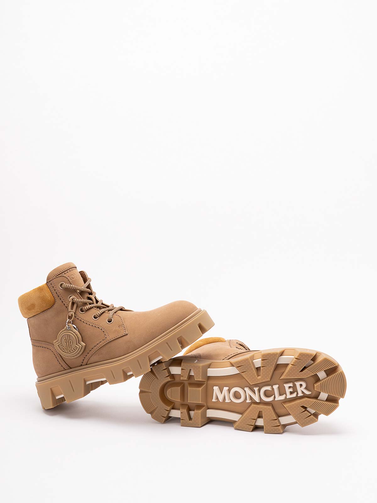 Moncler `peak City` Ankle Boots In Multi