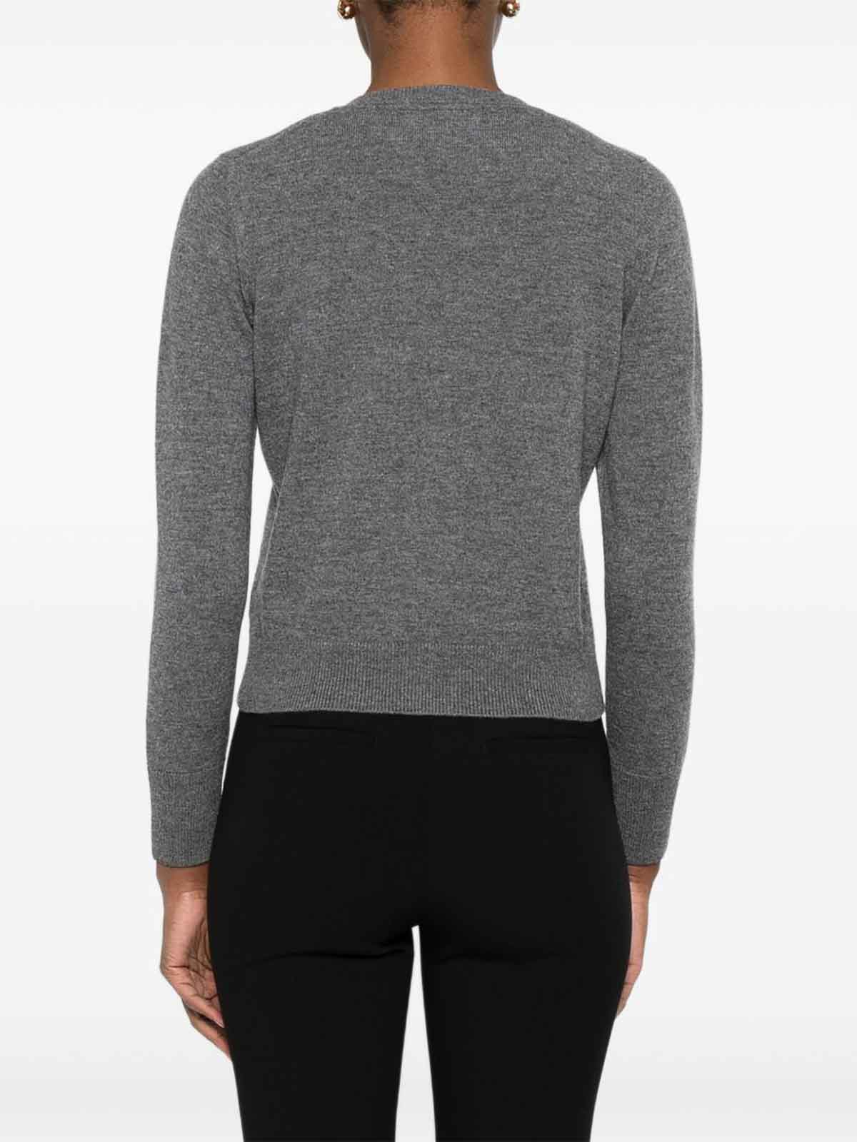 Alpha Studio Medium-gray Geelong Wool Sweater In Gray